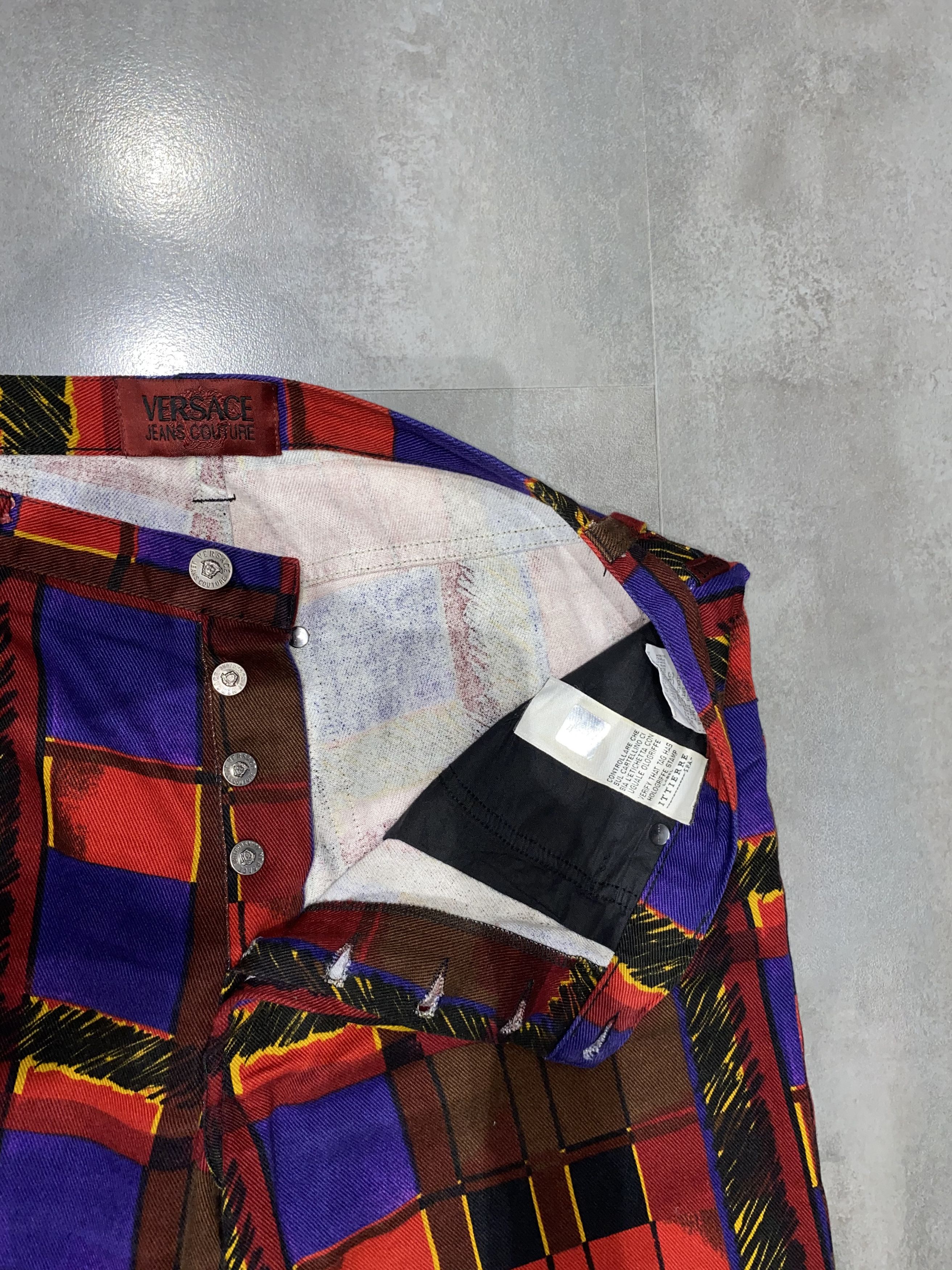 Versace Versace Jeans Couture Baroque Abstract Denim Pants Size US 32 / EU 48 - 3 Thumbnail