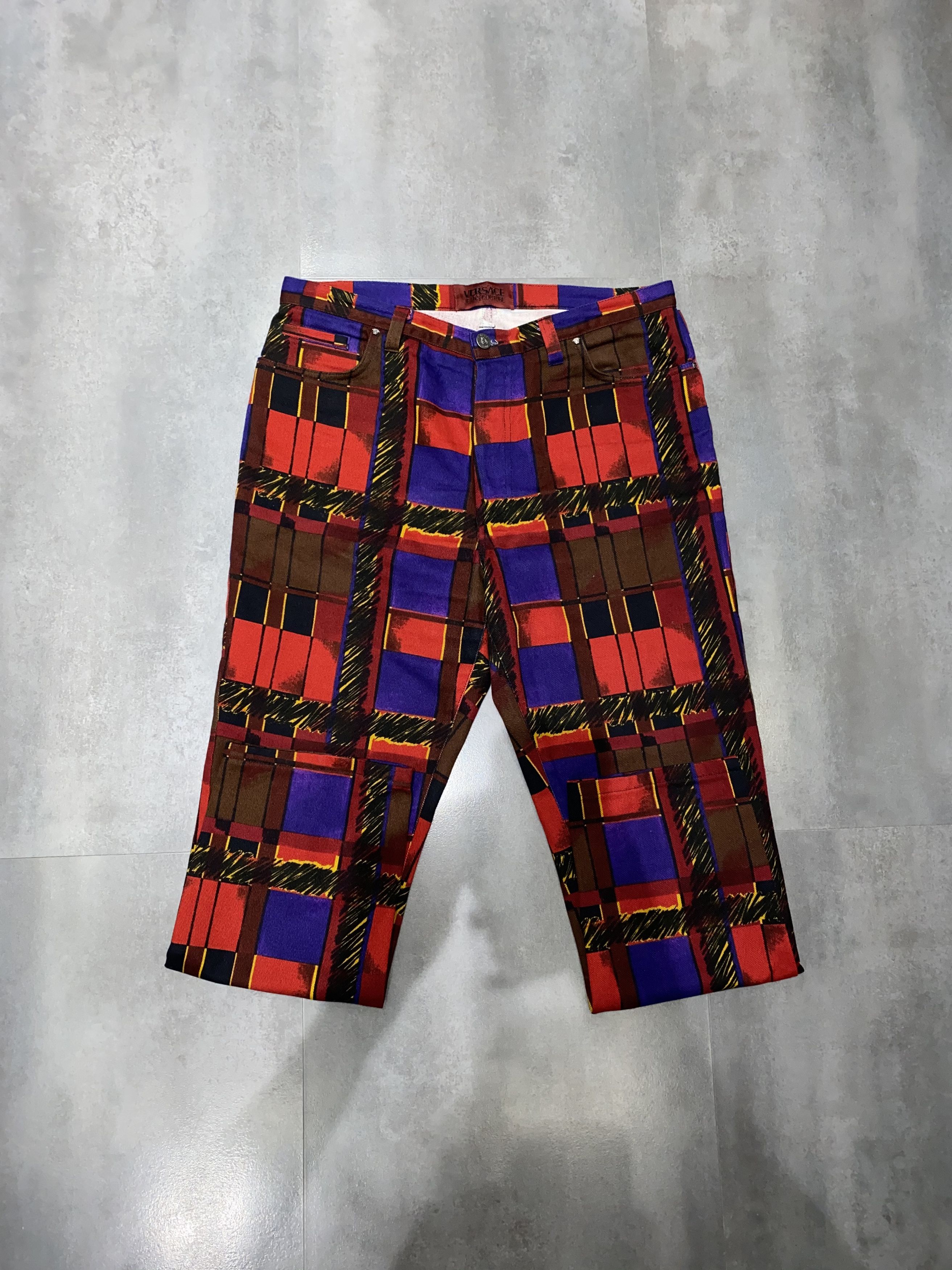 Versace Versace Jeans Couture Baroque Abstract Denim Pants Size US 32 / EU 48 - 2 Thumbnail