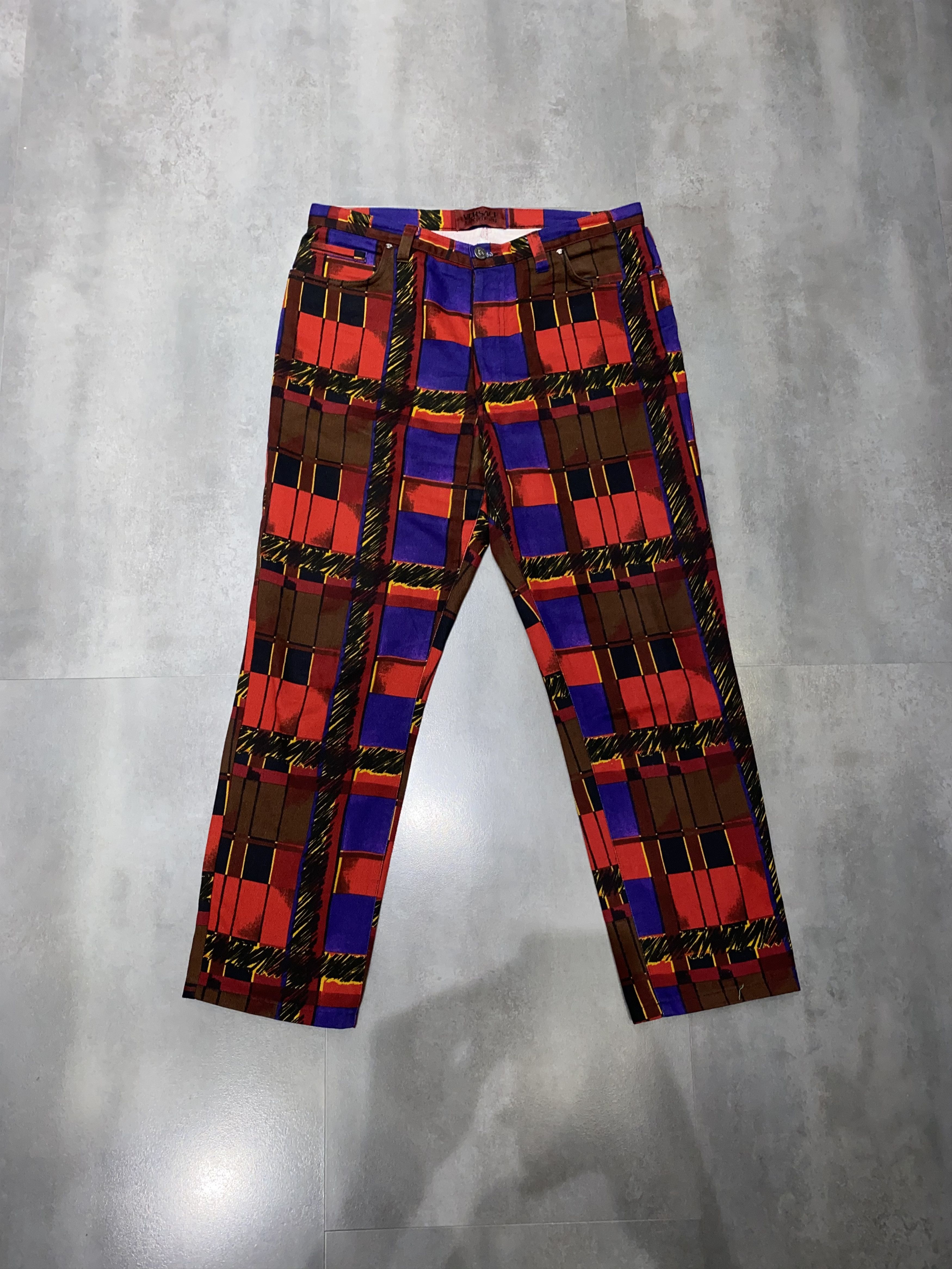 Versace Versace Jeans Couture Baroque Abstract Denim Pants Size US 32 / EU 48 - 1 Thumbnail