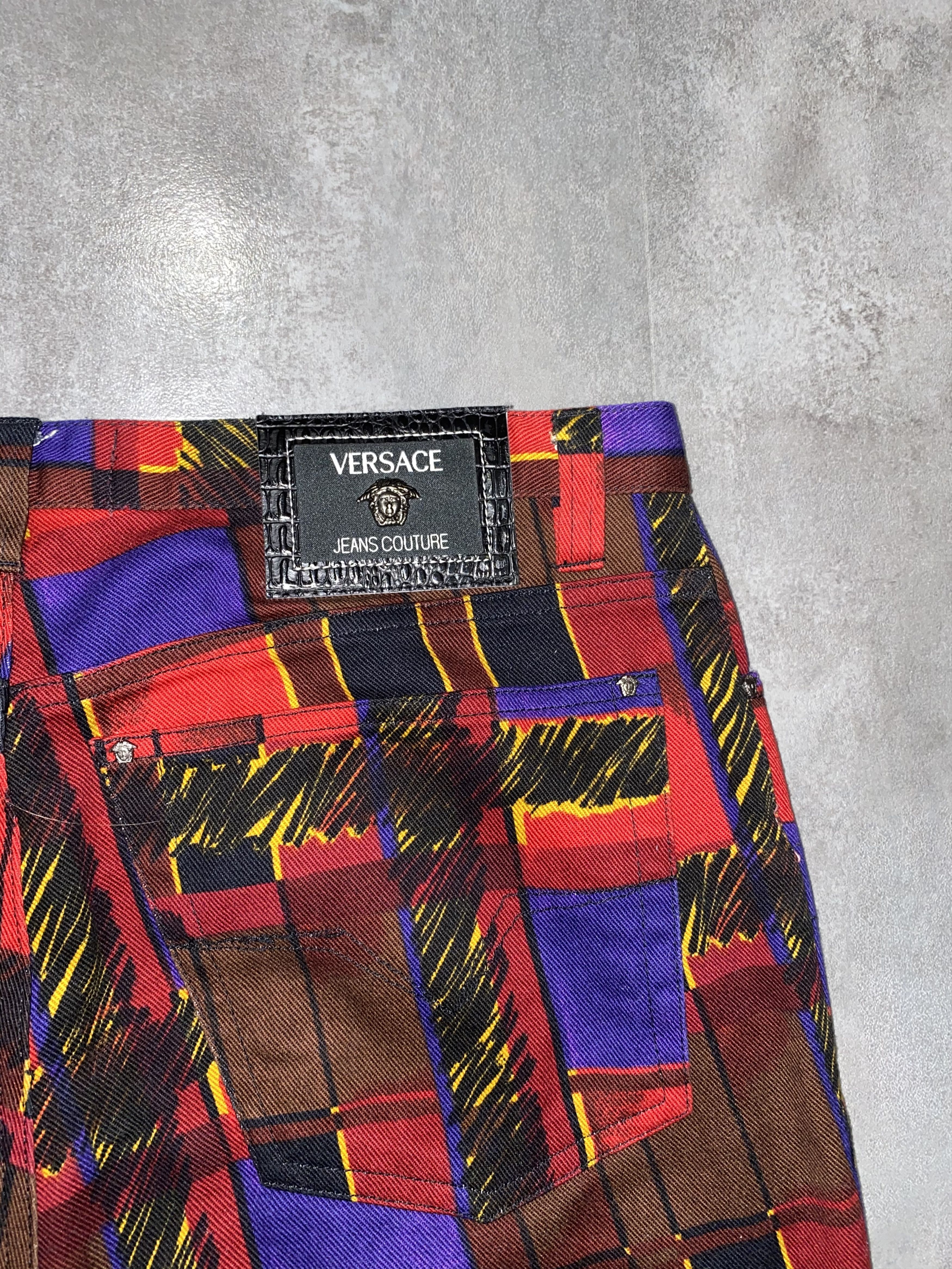 Versace Versace Jeans Couture Baroque Abstract Denim Pants Size US 32 / EU 48 - 6 Thumbnail