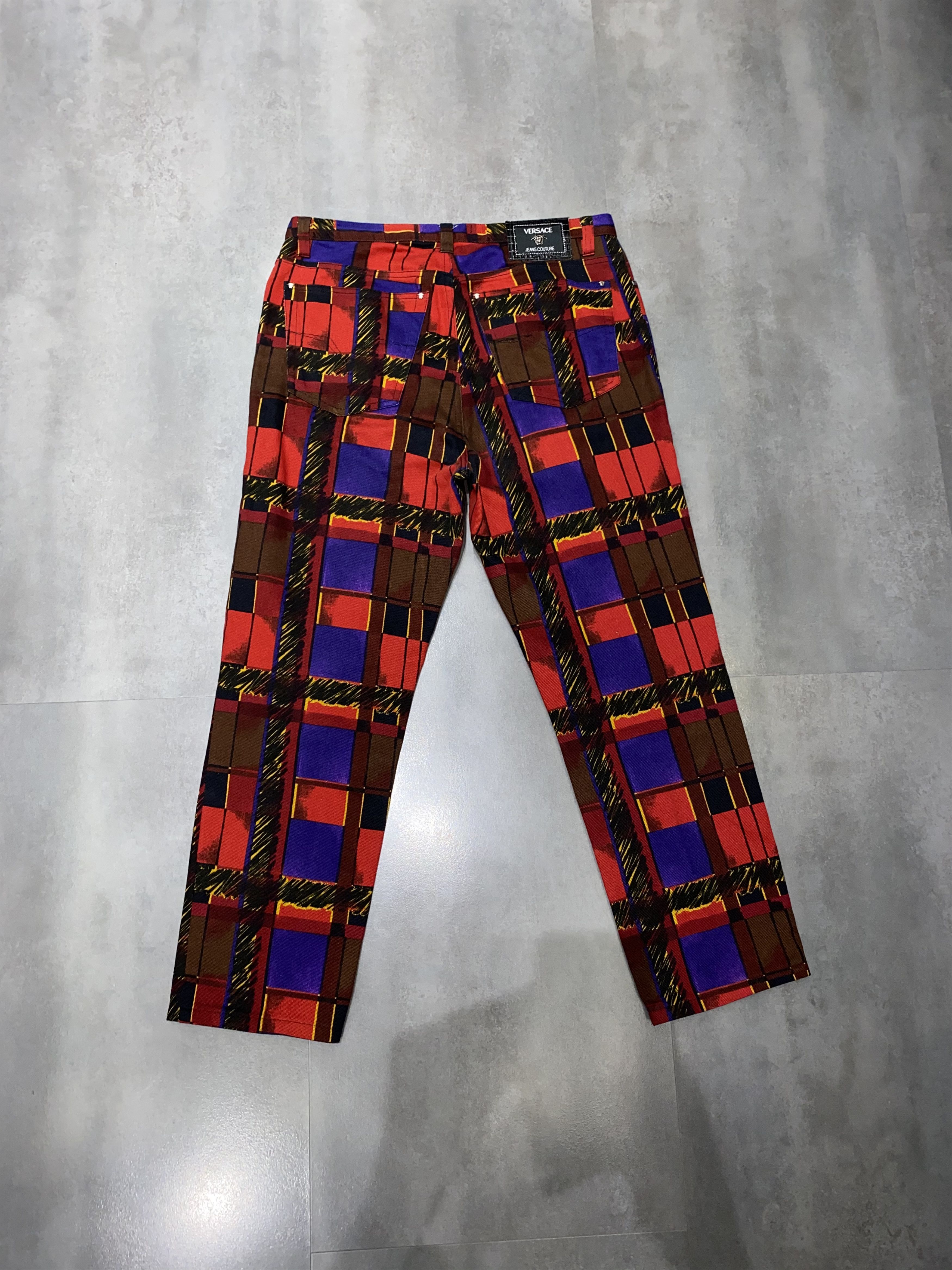 Versace Versace Jeans Couture Baroque Abstract Denim Pants Size US 32 / EU 48 - 5 Thumbnail