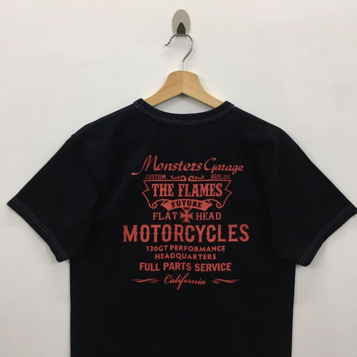 Japanese Brand × The Flat Head × Vintage Rare Vintage THE FLAT HEAD MOTORCYCLES Tshirt Size US S / EU 44-46 / 1 - 9 Thumbnail