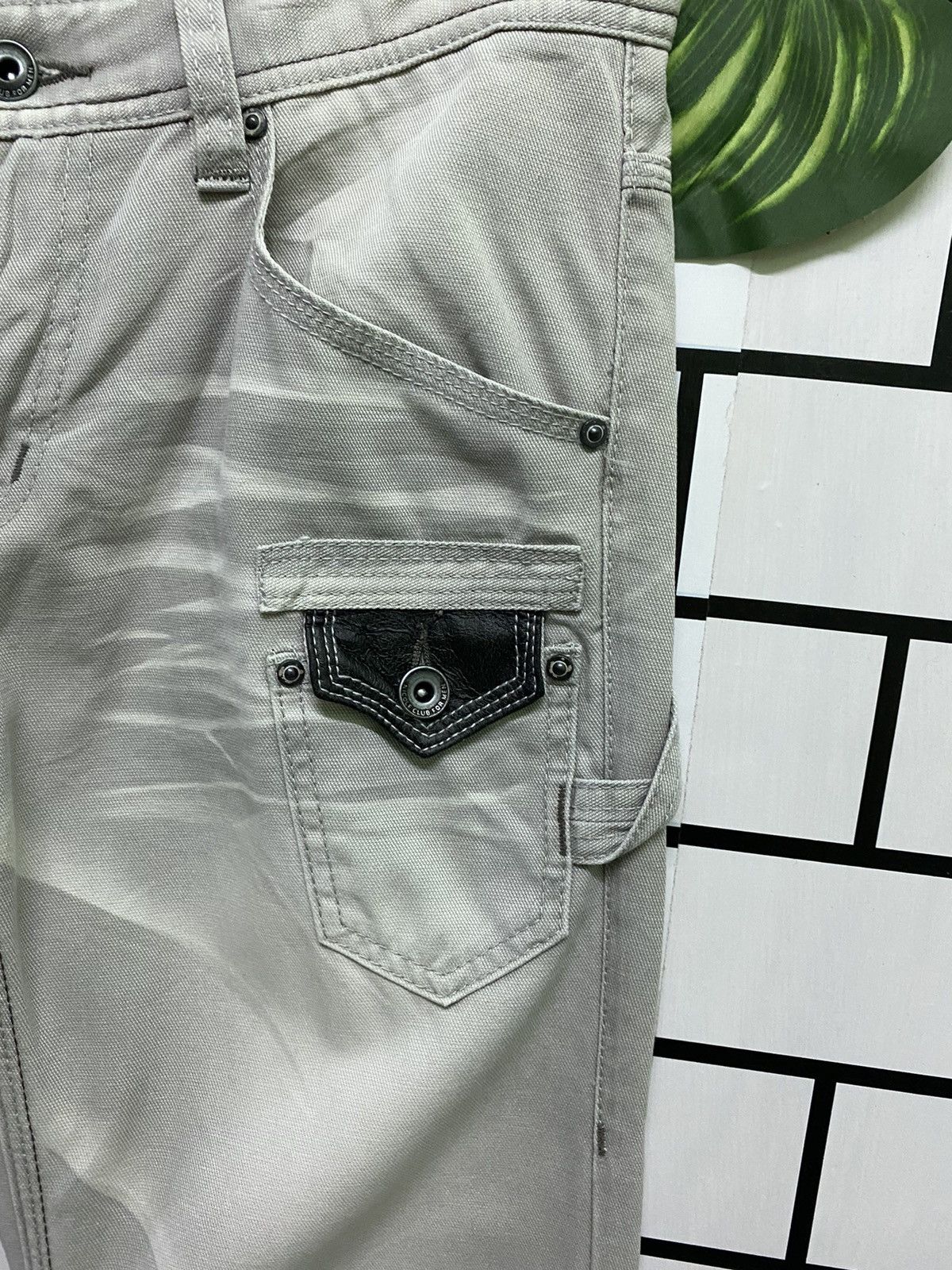 Japanese Brand × Matsuda NICOLE CLUB FOR MEN Flared Carpenter Style Acid Wash Pants Size US 32 / EU 48 - 6 Thumbnail