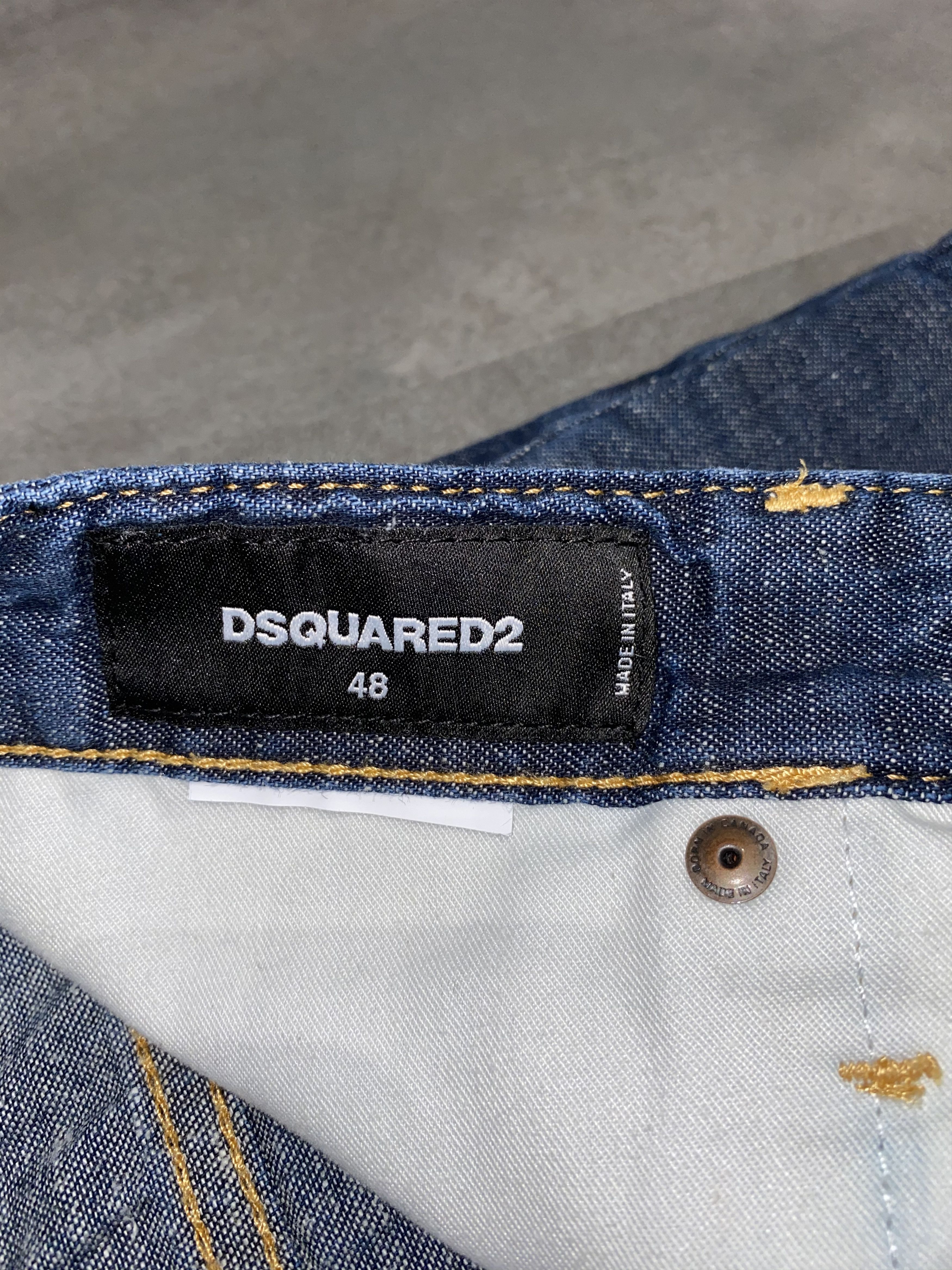 Dsquared2 FW14 Dsquared2 Light Dark Indigo Styled Denim Pants Size US 32 / EU 48 - 14 Thumbnail