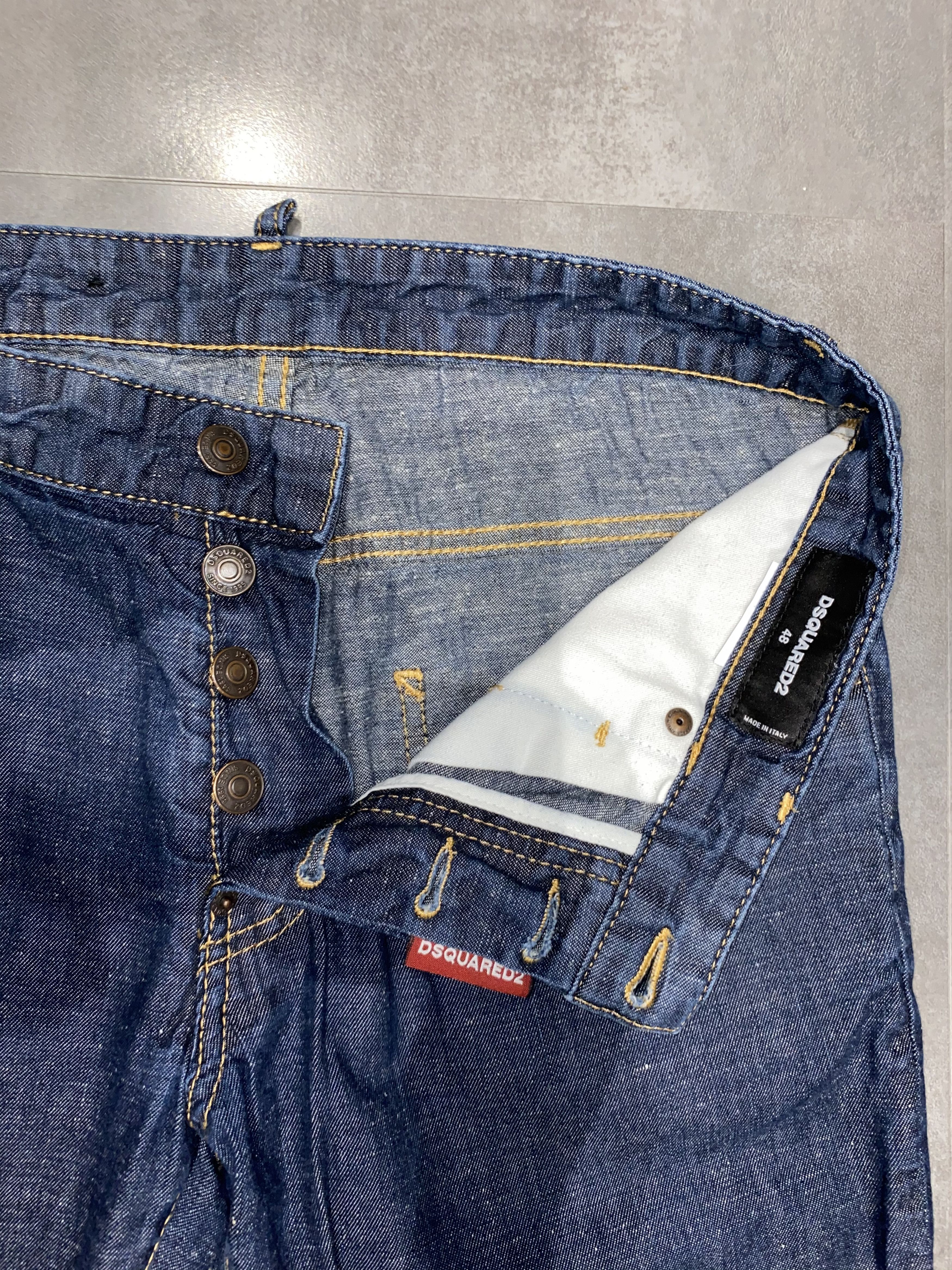 Dsquared2 FW14 Dsquared2 Light Dark Indigo Styled Denim Pants Size US 32 / EU 48 - 10 Thumbnail