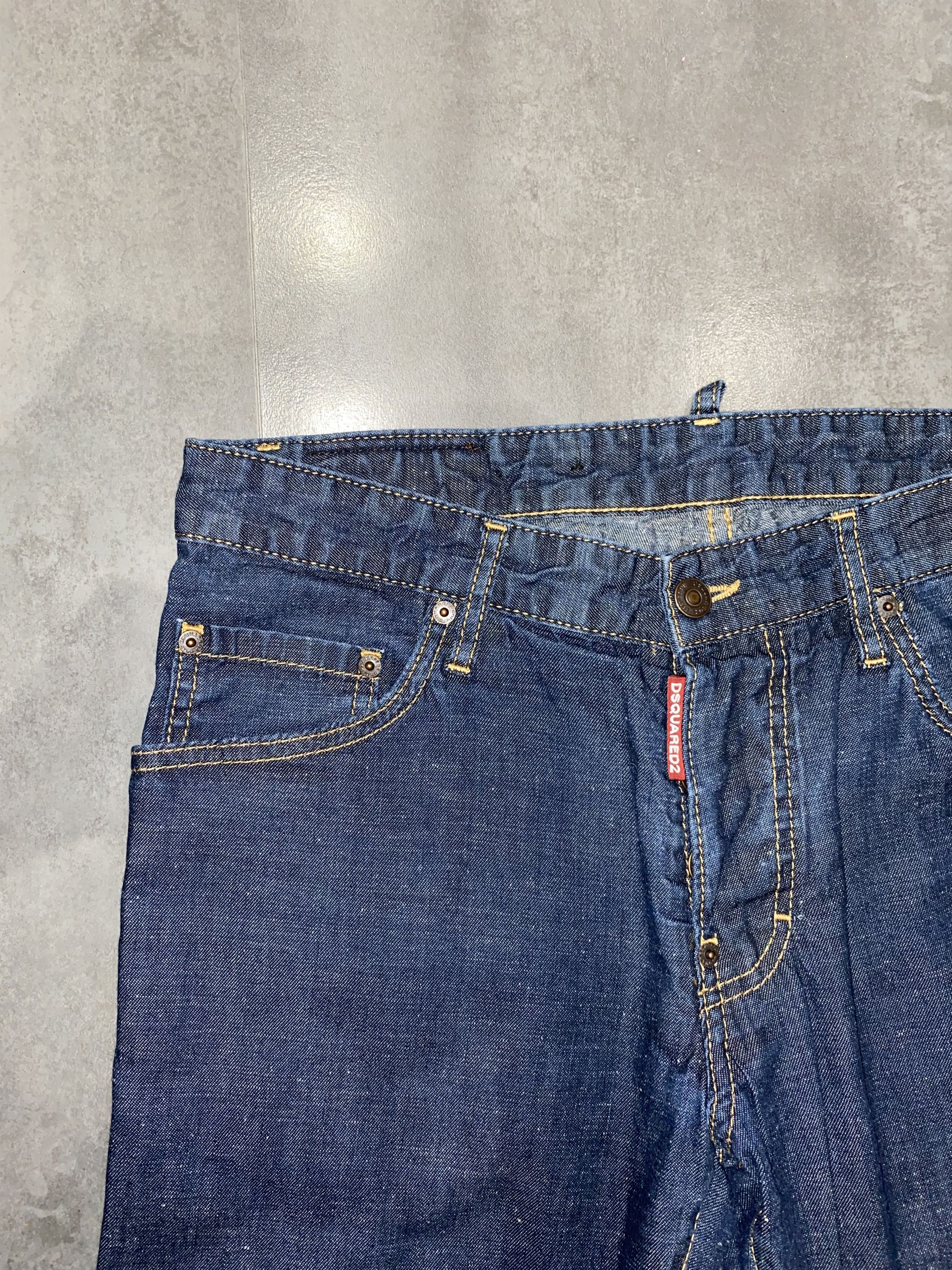 Dsquared2 FW14 Dsquared2 Light Dark Indigo Styled Denim Pants Size US 32 / EU 48 - 8 Thumbnail