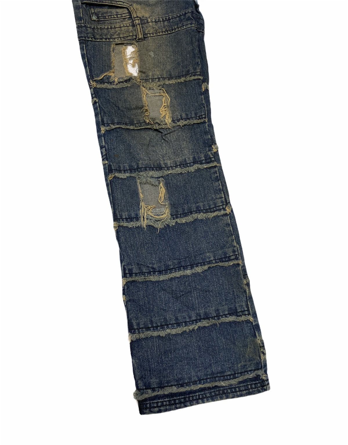 Japanese Brand × Vintage SexPot Revenge Over Distressed Patchwork Patches Punk Denim Size US 30 / EU 46 - 7 Thumbnail