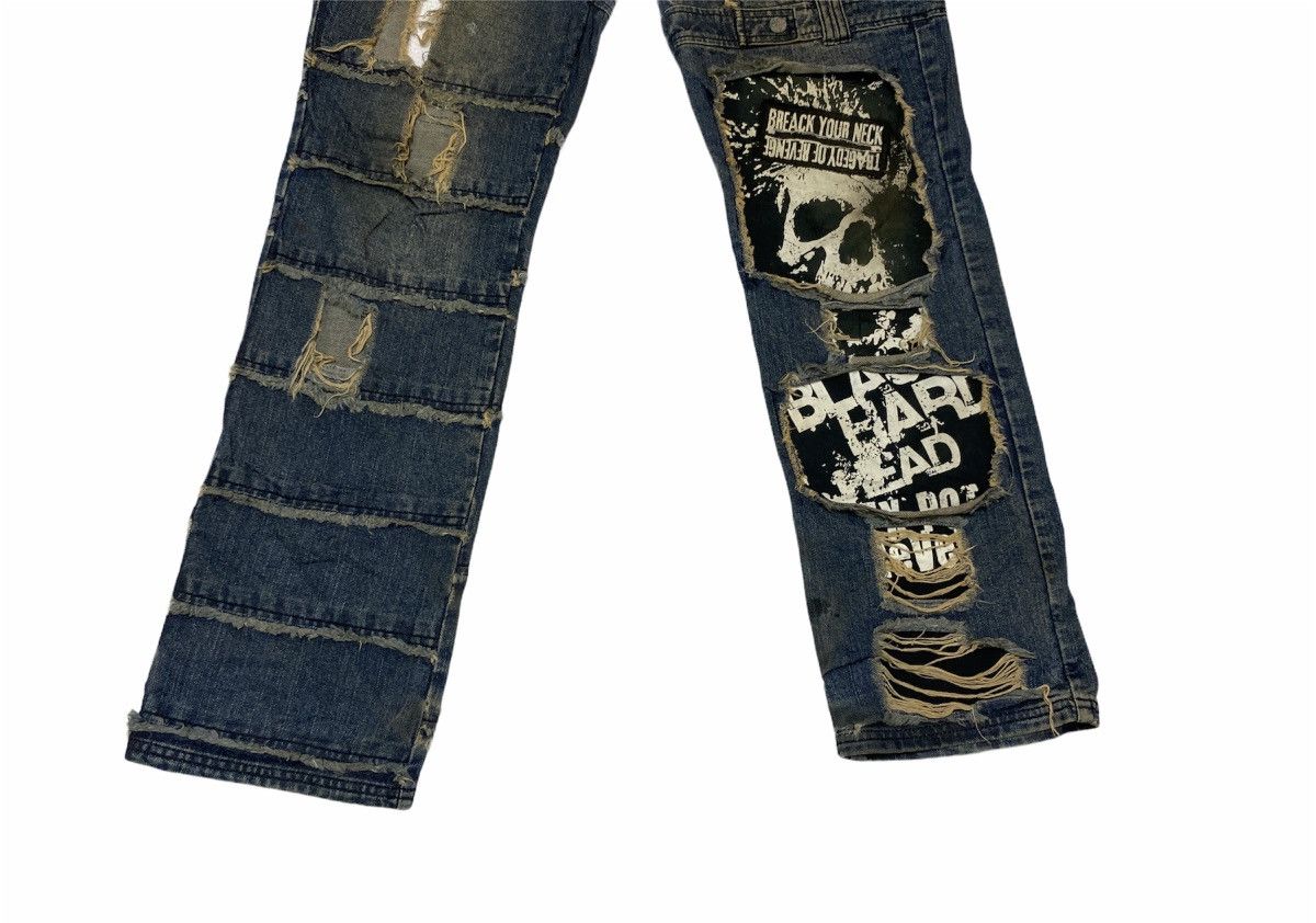 Japanese Brand × Vintage SexPot Revenge Over Distressed Patchwork Patches Punk Denim Size US 30 / EU 46 - 4 Thumbnail