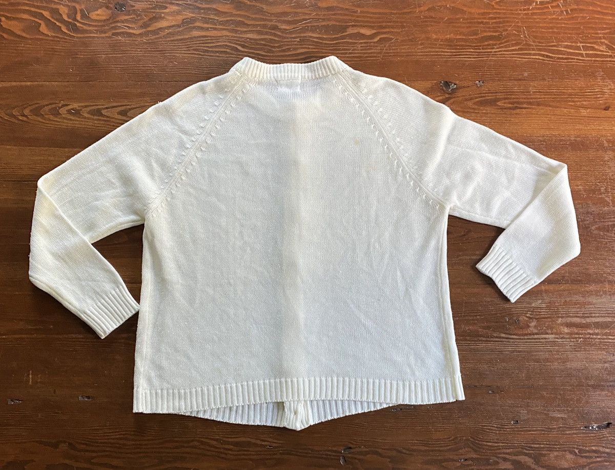 Vintage Vintage 80’s Full Button Cable Knit Cardigan Sweater Size L / US 10 / IT 46 - 9 Thumbnail