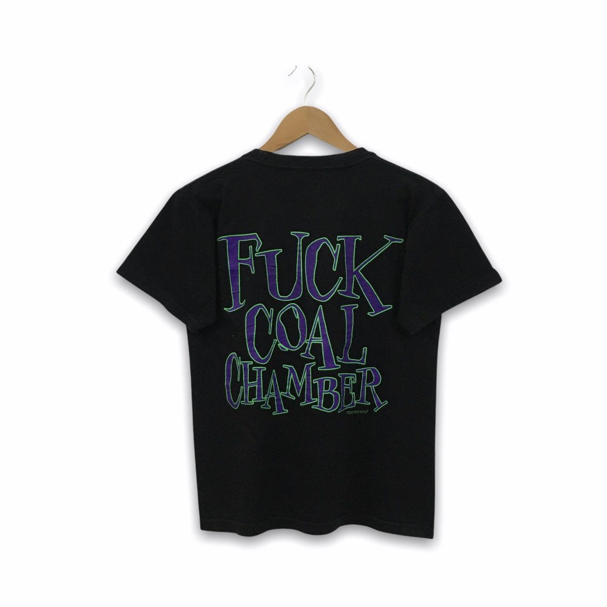 Band Tees × Vintage Rare Vintage 1999 Fuck Coal Chamber Blue Grape T-Shirt Size US S / EU 44-46 / 1 - 2 Thumbnail