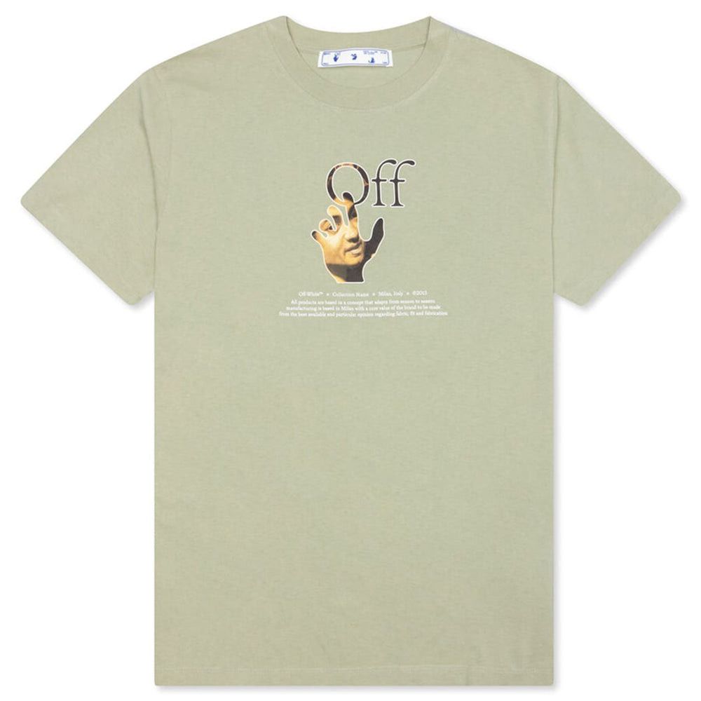 Off-White Off-White Men's Caravaggio Hand Abbey Stone T-Shirt Neutral Size US S / EU 44-46 / 1 - 1 Thumbnail