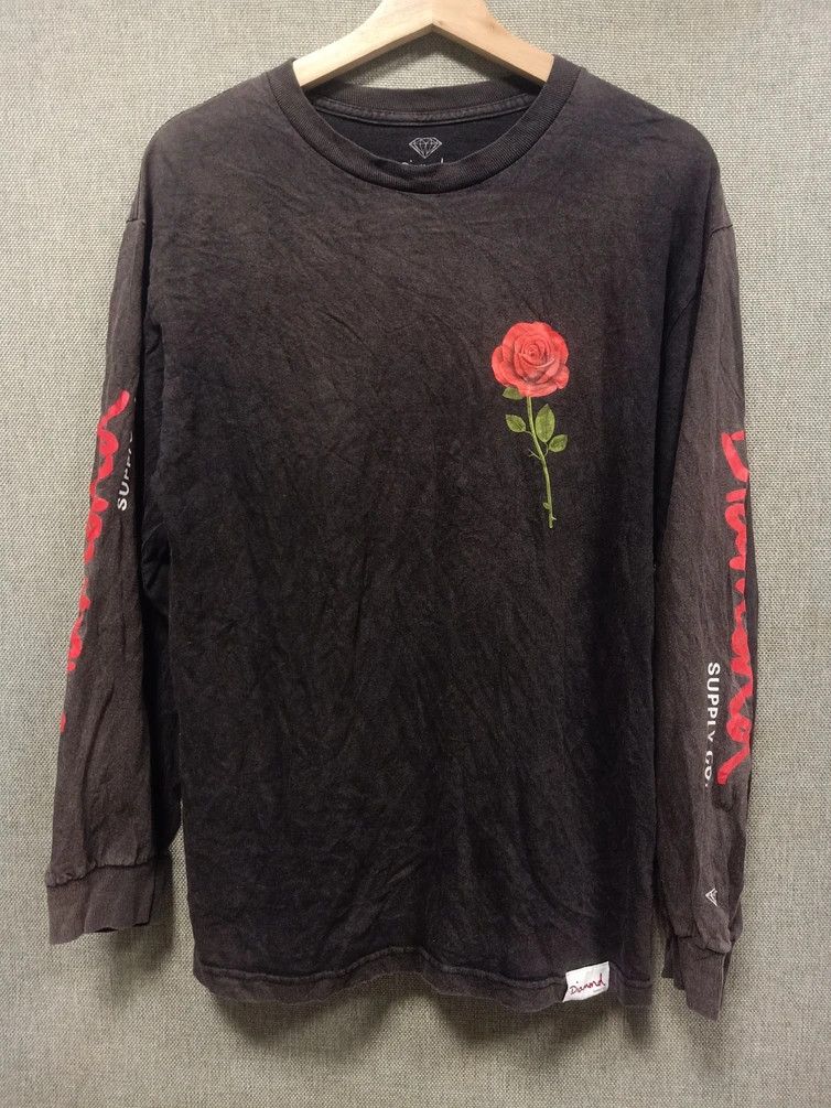 Diamond Supply Co. t shirt long sleeve diamond supply co distressed sunfaded Size US M / EU 48-50 / 2 - 2 Thumbnail