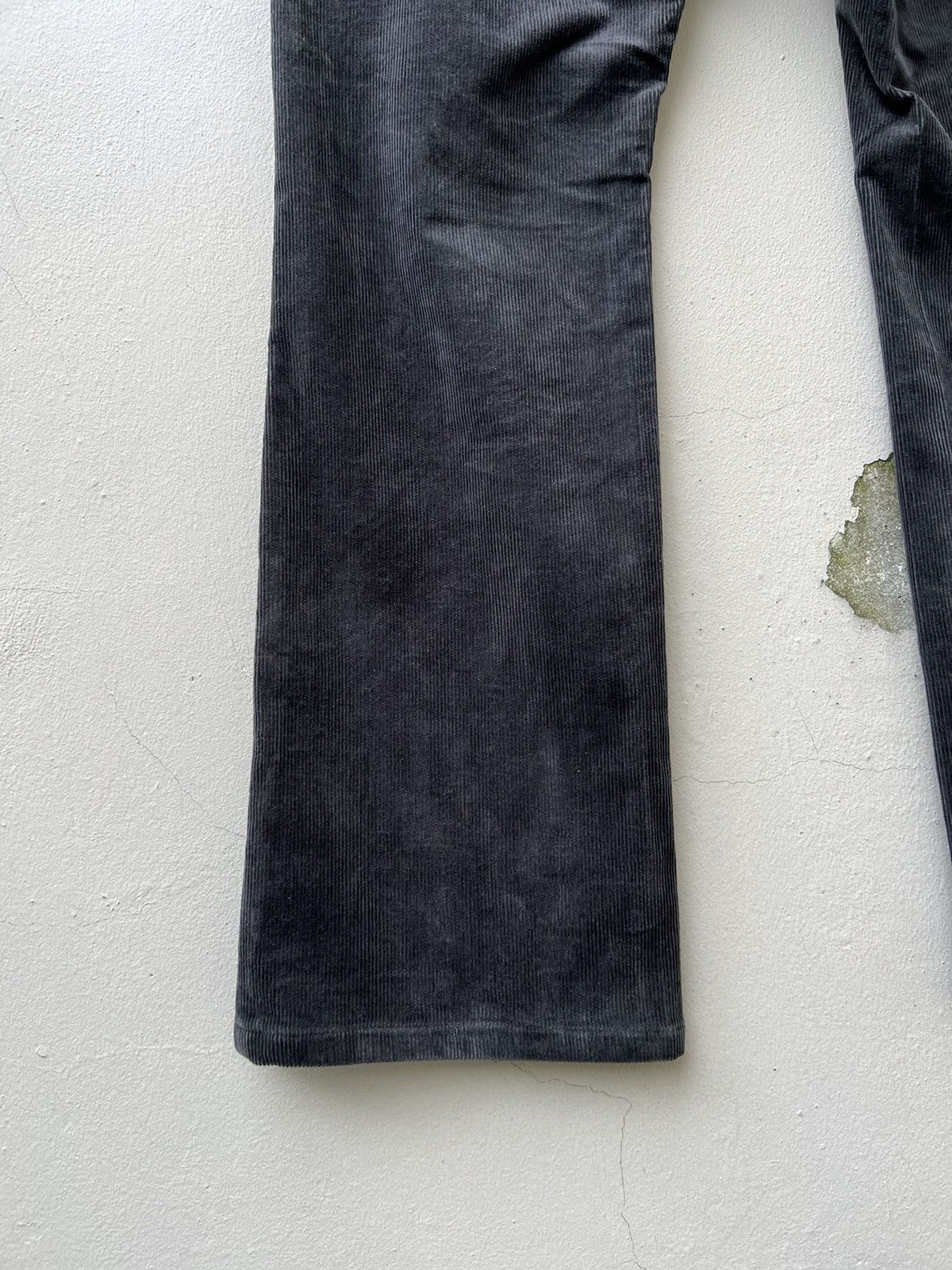 PPFM × Vintage Vintage PPFM Japan Fade Black Cord Stretch Flare Work Jeans Size US 30 / EU 46 - 15 Thumbnail