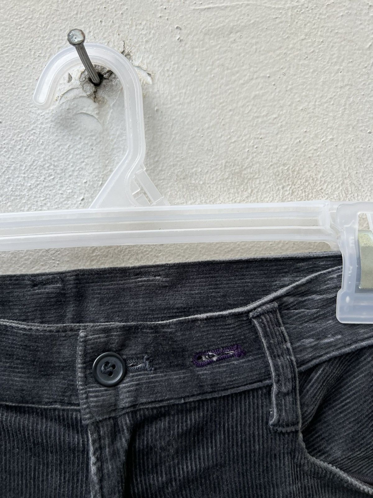 PPFM × Vintage Vintage PPFM Japan Fade Black Cord Stretch Flare Work Jeans Size US 30 / EU 46 - 8 Thumbnail