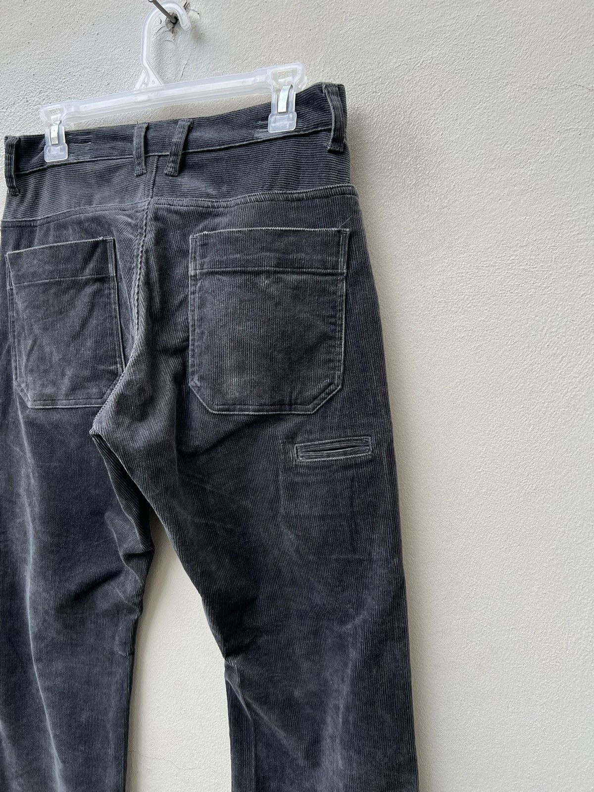 PPFM × Vintage Vintage PPFM Japan Fade Black Cord Stretch Flare Work Jeans Size US 30 / EU 46 - 16 Thumbnail