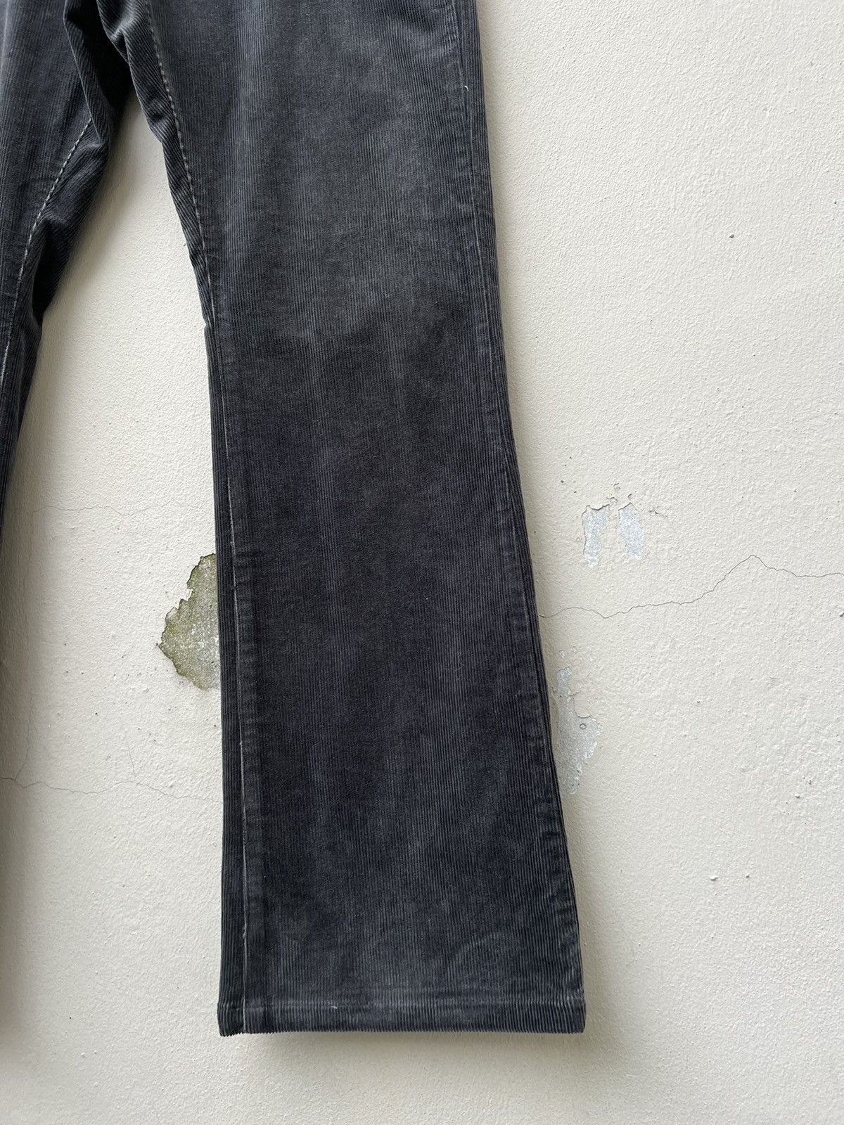 PPFM × Vintage Vintage PPFM Japan Fade Black Cord Stretch Flare Work Jeans Size US 30 / EU 46 - 12 Thumbnail