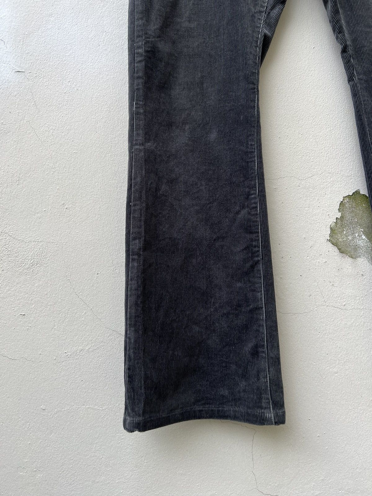 PPFM × Vintage Vintage PPFM Japan Fade Black Cord Stretch Flare Work Jeans Size US 30 / EU 46 - 10 Thumbnail