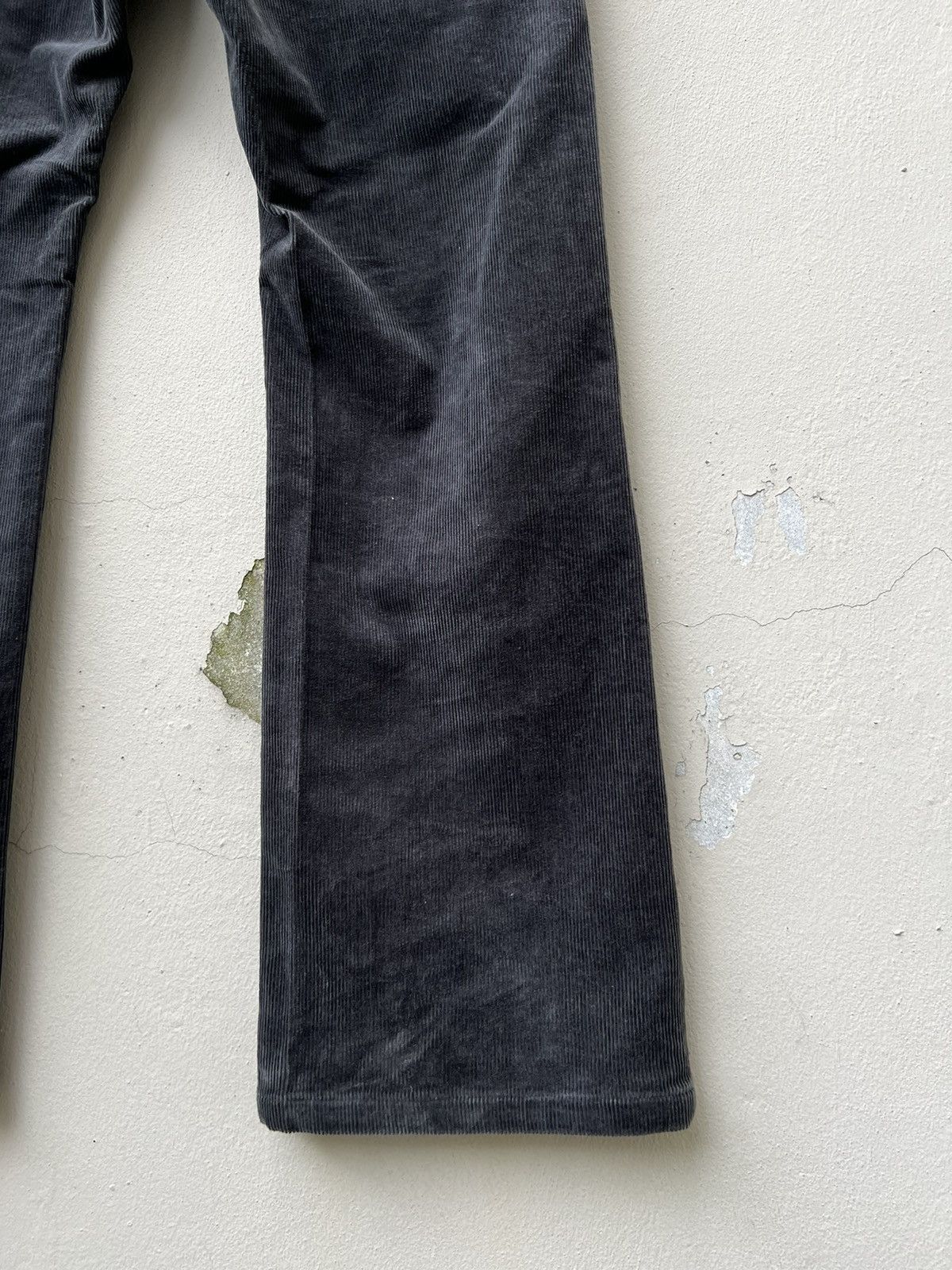 PPFM × Vintage Vintage PPFM Japan Fade Black Cord Stretch Flare Work Jeans Size US 30 / EU 46 - 18 Thumbnail