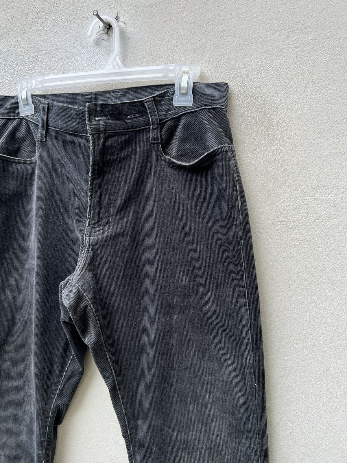 PPFM × Vintage Vintage PPFM Japan Fade Black Cord Stretch Flare Work Jeans Size US 30 / EU 46 - 11 Thumbnail