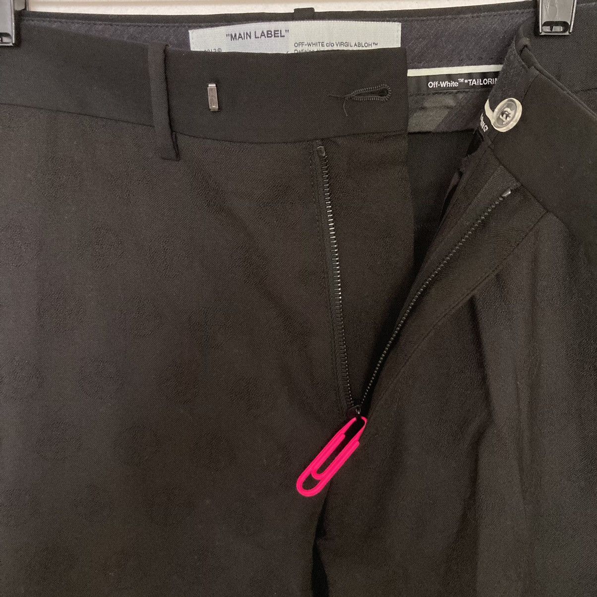 Off-White New OFF-WHITE All-Over Print Flared Wool Pants Size 46 Size US 30 / EU 46 - 6 Thumbnail