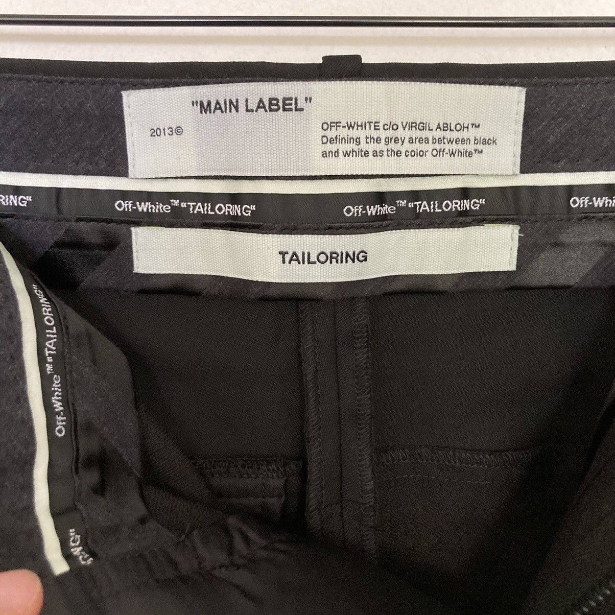 Off-White New OFF-WHITE All-Over Print Flared Wool Pants Size 46 Size US 30 / EU 46 - 7 Thumbnail