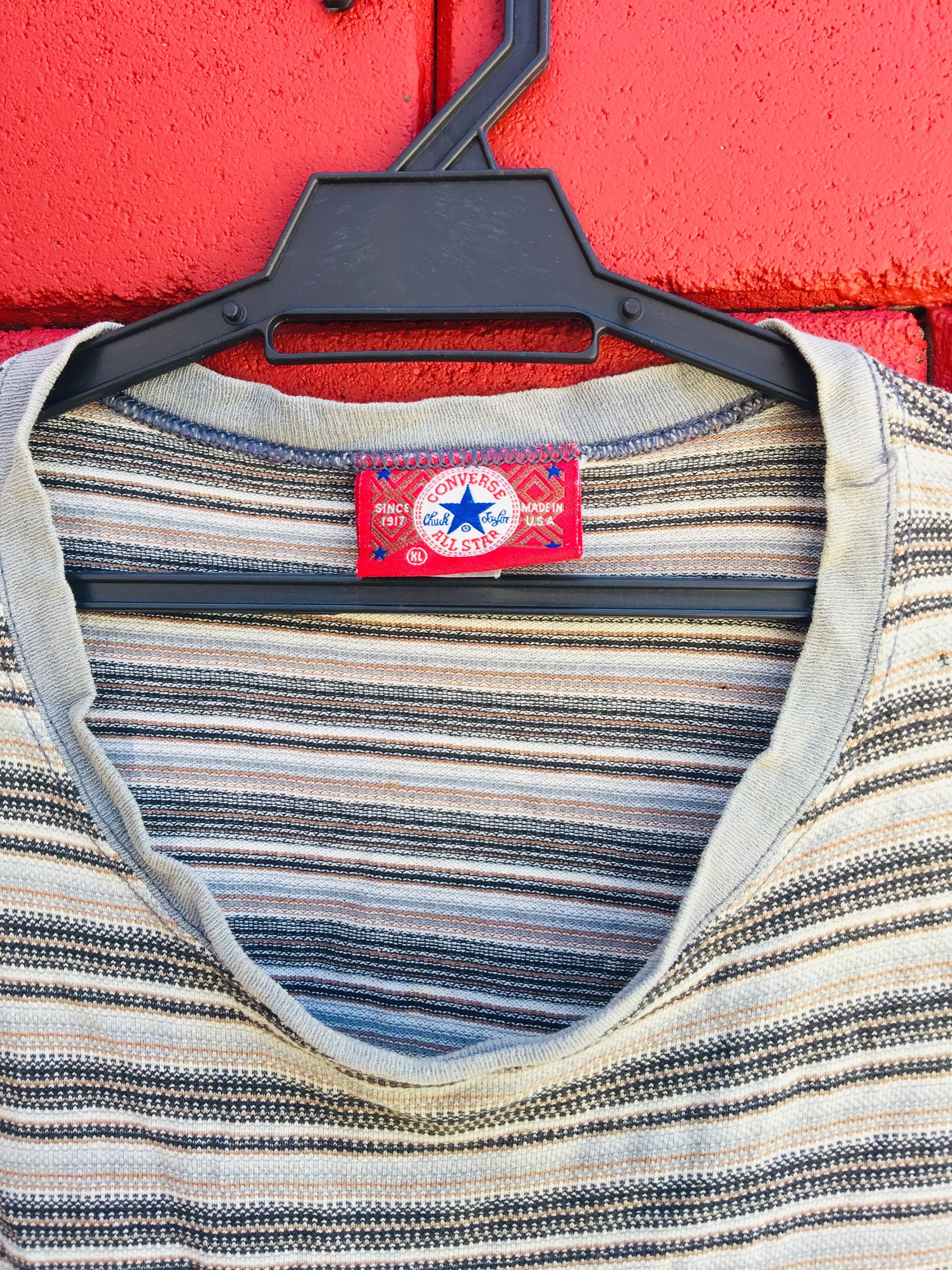 Converse × Japanese Brand Vintage Converse Stripes Travis Scott Fashion Style Size US M / EU 48-50 / 2 - 6 Thumbnail