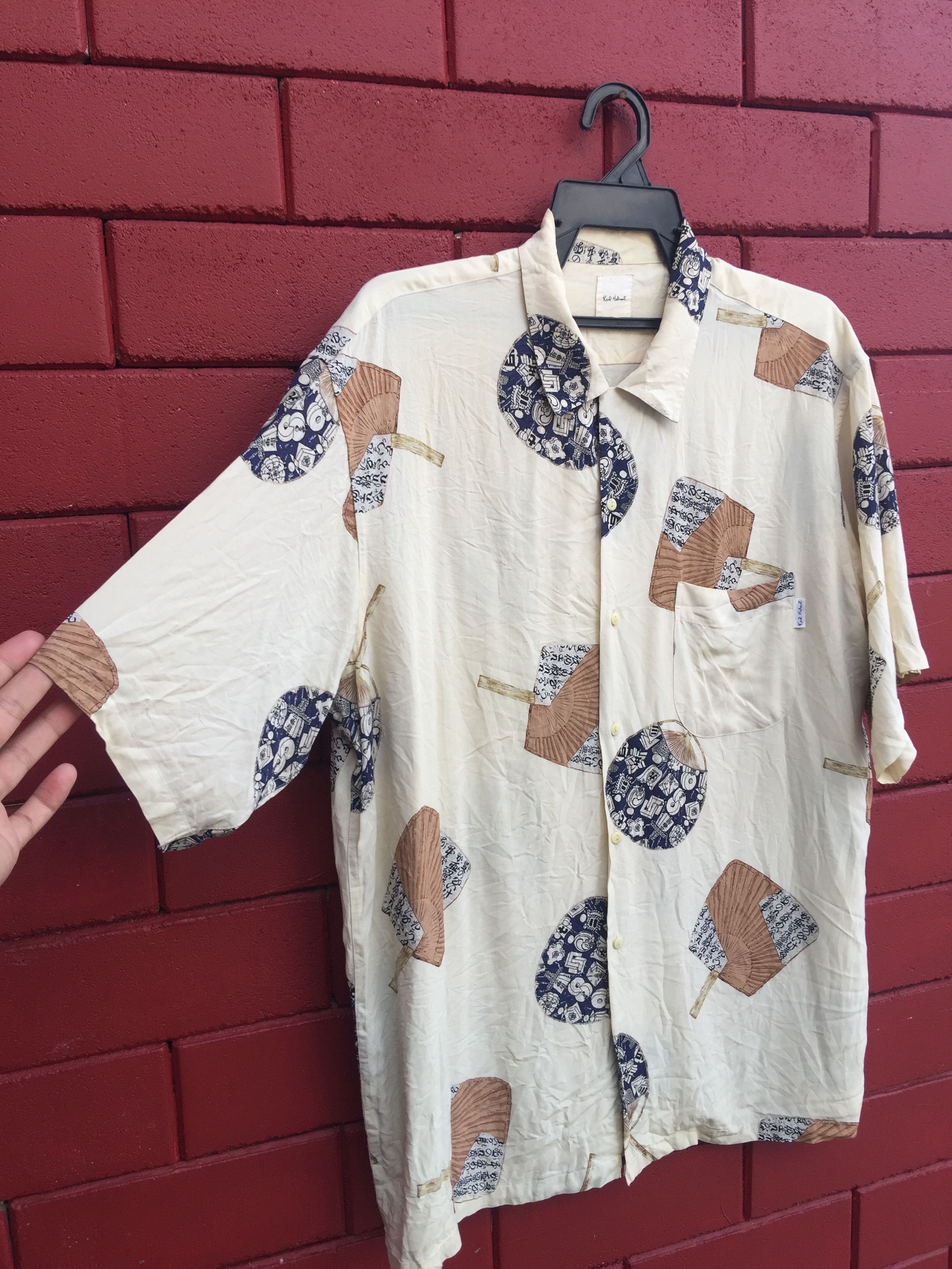 Designer × Japanese Brand × Karl Helmut Vintage Karl Helmut Fullprint Design Travis Scott Fashion Size US L / EU 52-54 / 3 - 5 Thumbnail