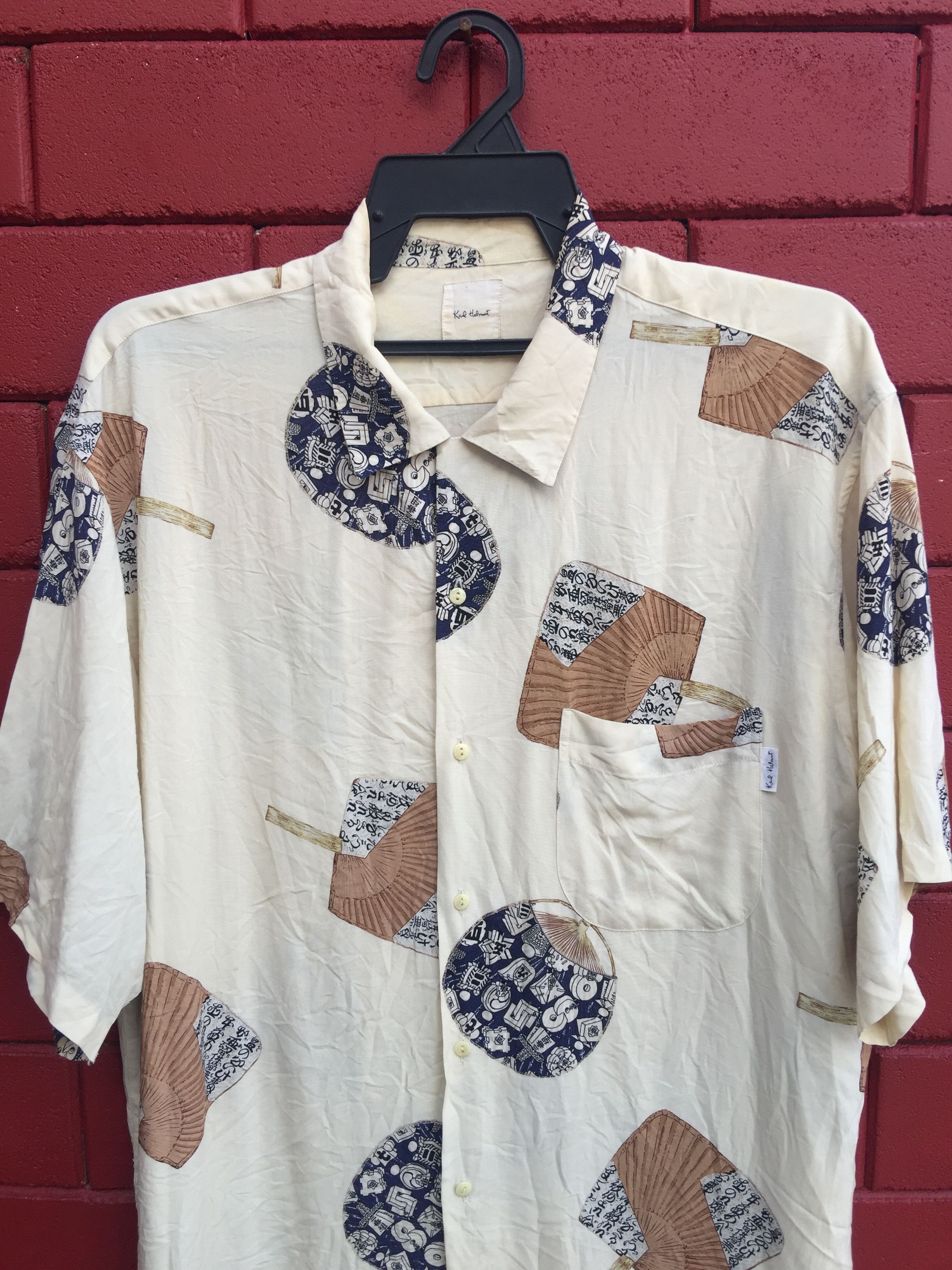 Designer × Japanese Brand × Karl Helmut Vintage Karl Helmut Fullprint Design Travis Scott Fashion Size US L / EU 52-54 / 3 - 3 Thumbnail