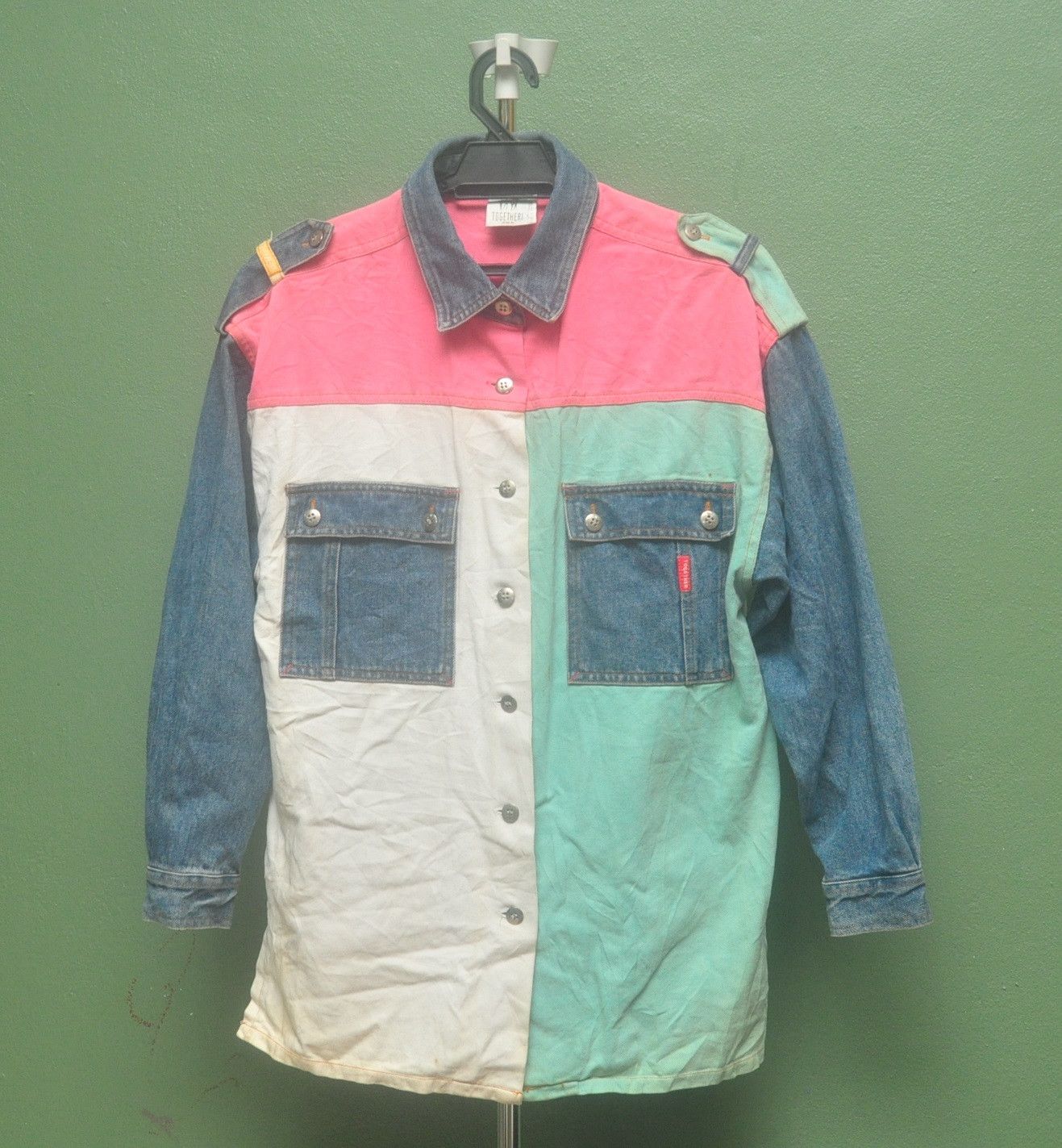Japanese Brand × Vintage Vintage Together Colourful Designer Streetwear Fashion Style Size L / US 10 / IT 46 - 1 Thumbnail