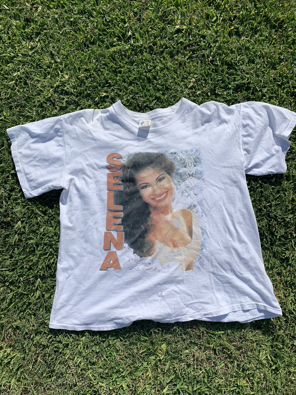 Selena Vintage 90s Rap Style Mens T-Shirt Size XL Rare