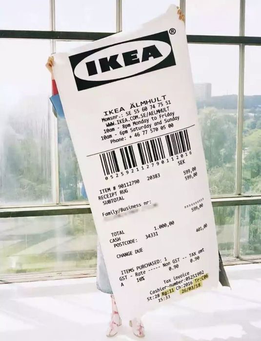 Ikea x virgil outlet abloh carpet