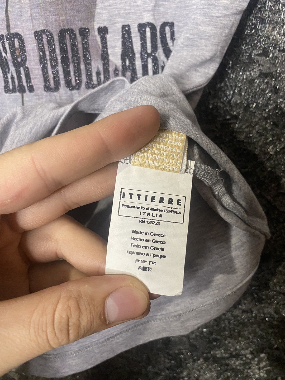 Designer Women’s John Galliano Gray T-Shirt Tee Size XS Big Logo Size XS / US 0-2 / IT 36-38 - 6 Thumbnail