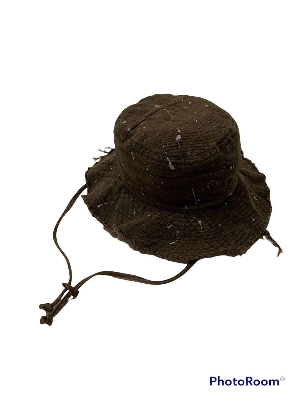 Japanese Brand × Vintage VINTAGE DISTRESSED PAINT SPLATTER BUCKET HAT Size ONE SIZE - 1 Thumbnail