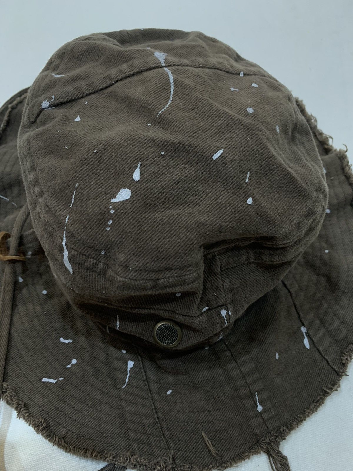 Japanese Brand × Vintage VINTAGE DISTRESSED PAINT SPLATTER BUCKET HAT Size ONE SIZE - 6 Thumbnail