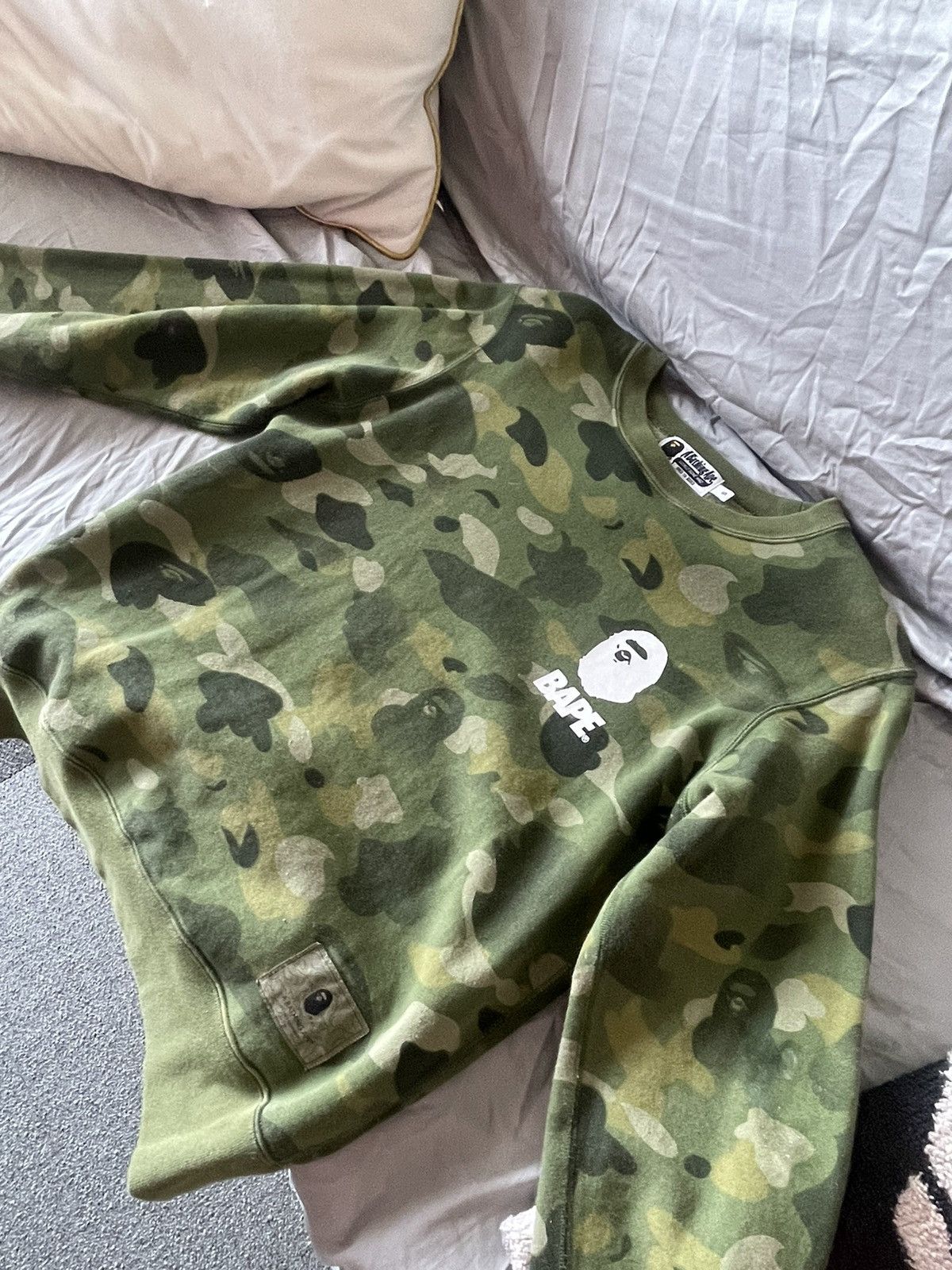 BAPE Gradation Camo Wide Crewneck Black