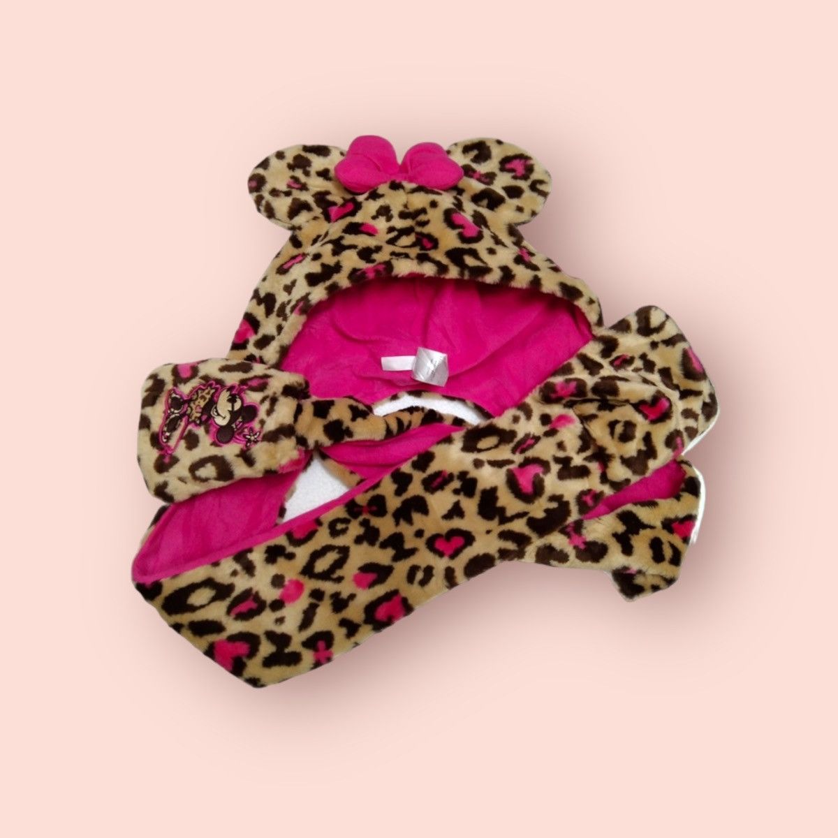 Disney × Japanese Brand × Mickey Mouse VINTAGE MINNIE MOUSE LEOPARD PRINT FAUX FUR Size ONE SIZE - 2 Thumbnail