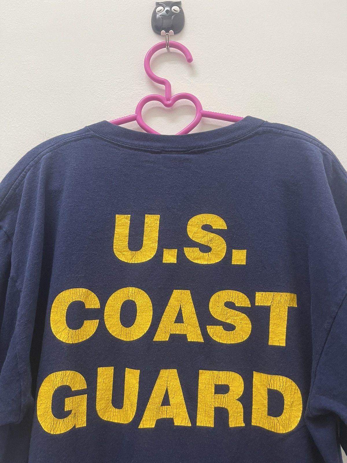 Vintage Rare Vintage US COAST GUARD Spell Out Tee Size US L / EU 52-54 / 3 - 2 Thumbnail