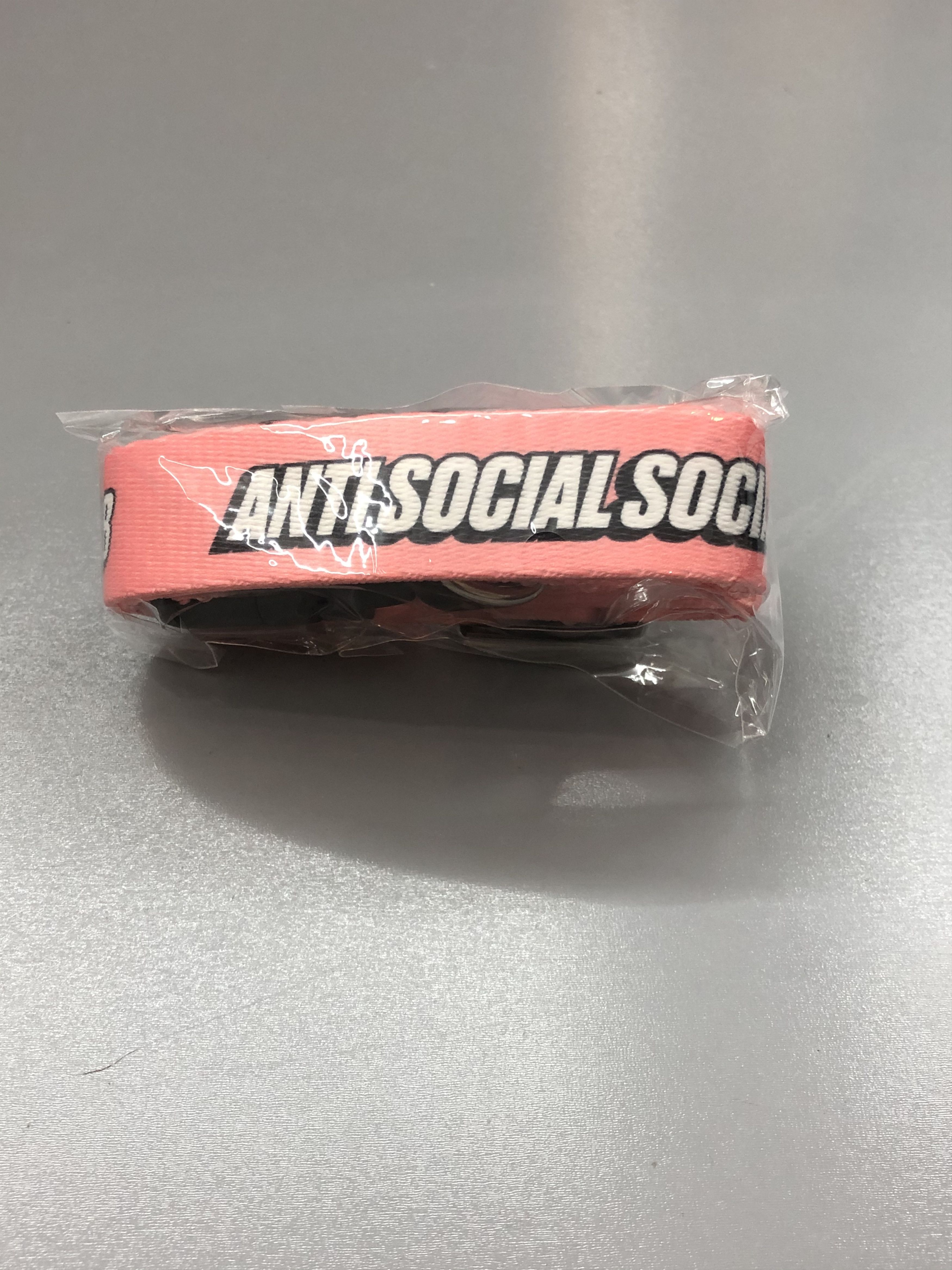 Anti Social Social Club DS ASSC Blocked White Logo VVS Pink Dog Pet Collar BAPE FOG Size ONE SIZE - 6 Thumbnail