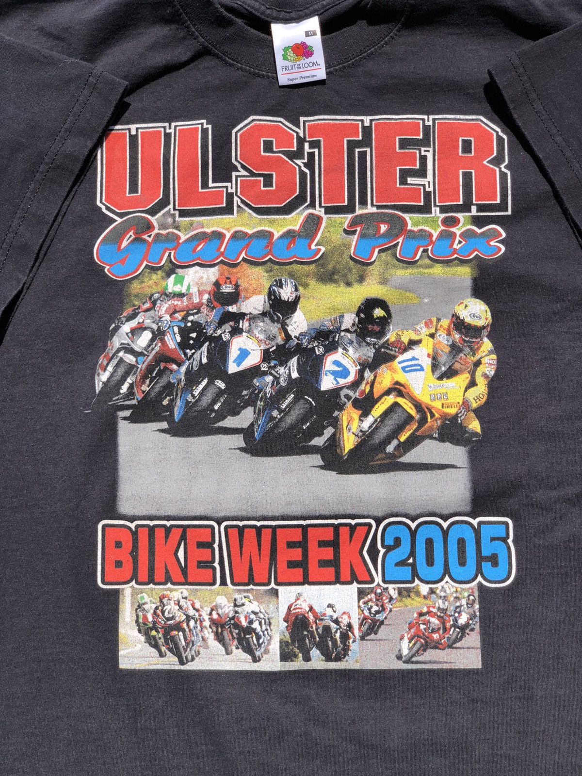 Vintage Vintage 2005 Ulster Grand Prix Bike Week Moto Racing Tee Size US M / EU 48-50 / 2 - 4 Thumbnail