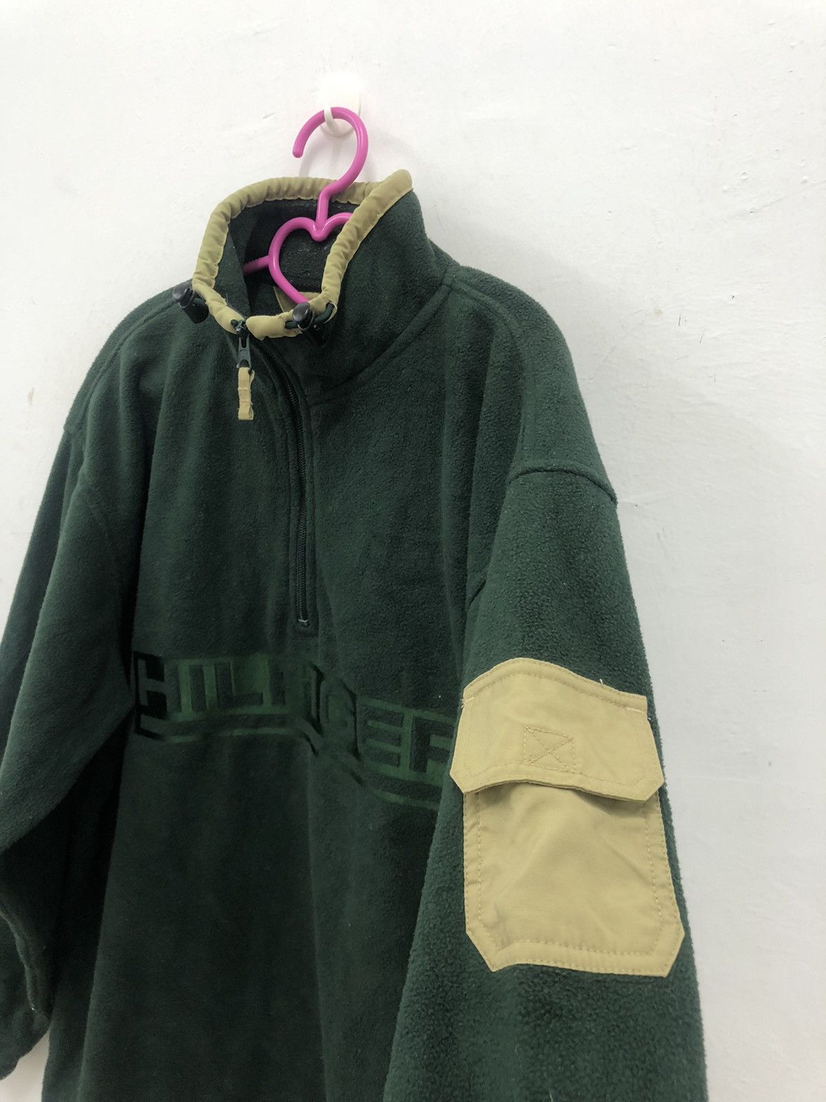Tommy Hilfiger Rare TOMMY HILFIGER Spell Out Big Logo Fleece Jacket Size US S / EU 44-46 / 1 - 3 Thumbnail