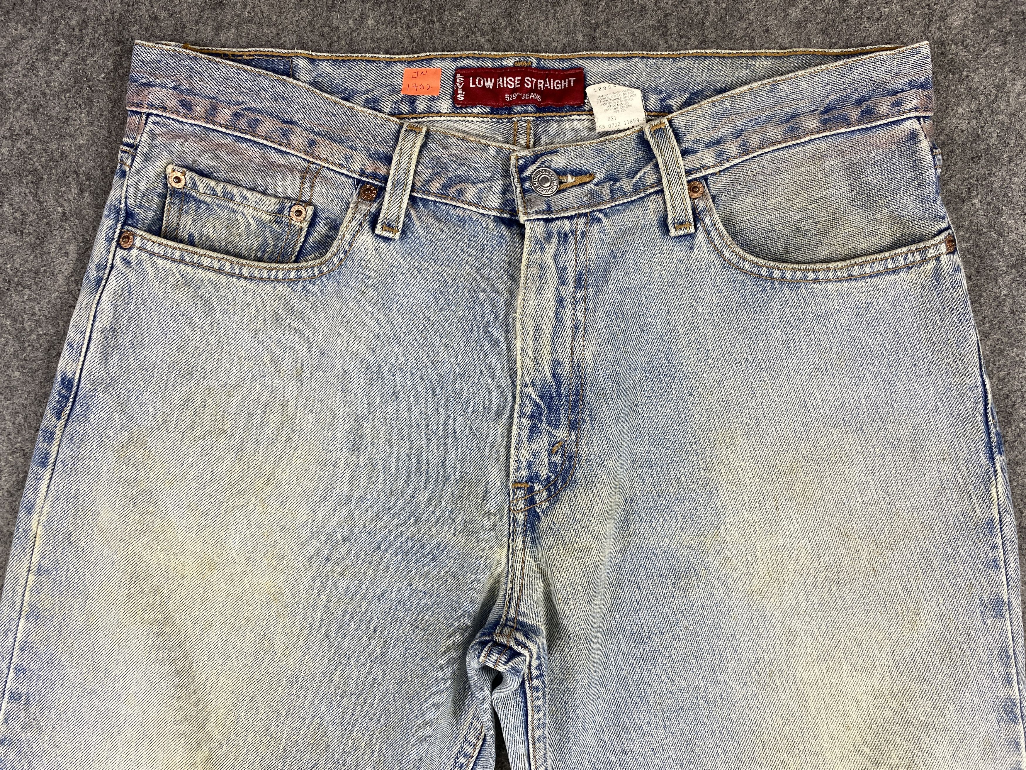 Levi's Light Blue Wash Vintage Low Rise Levi's 529 34x29 -JN1702 Size US 34 / EU 50 - 3 Thumbnail