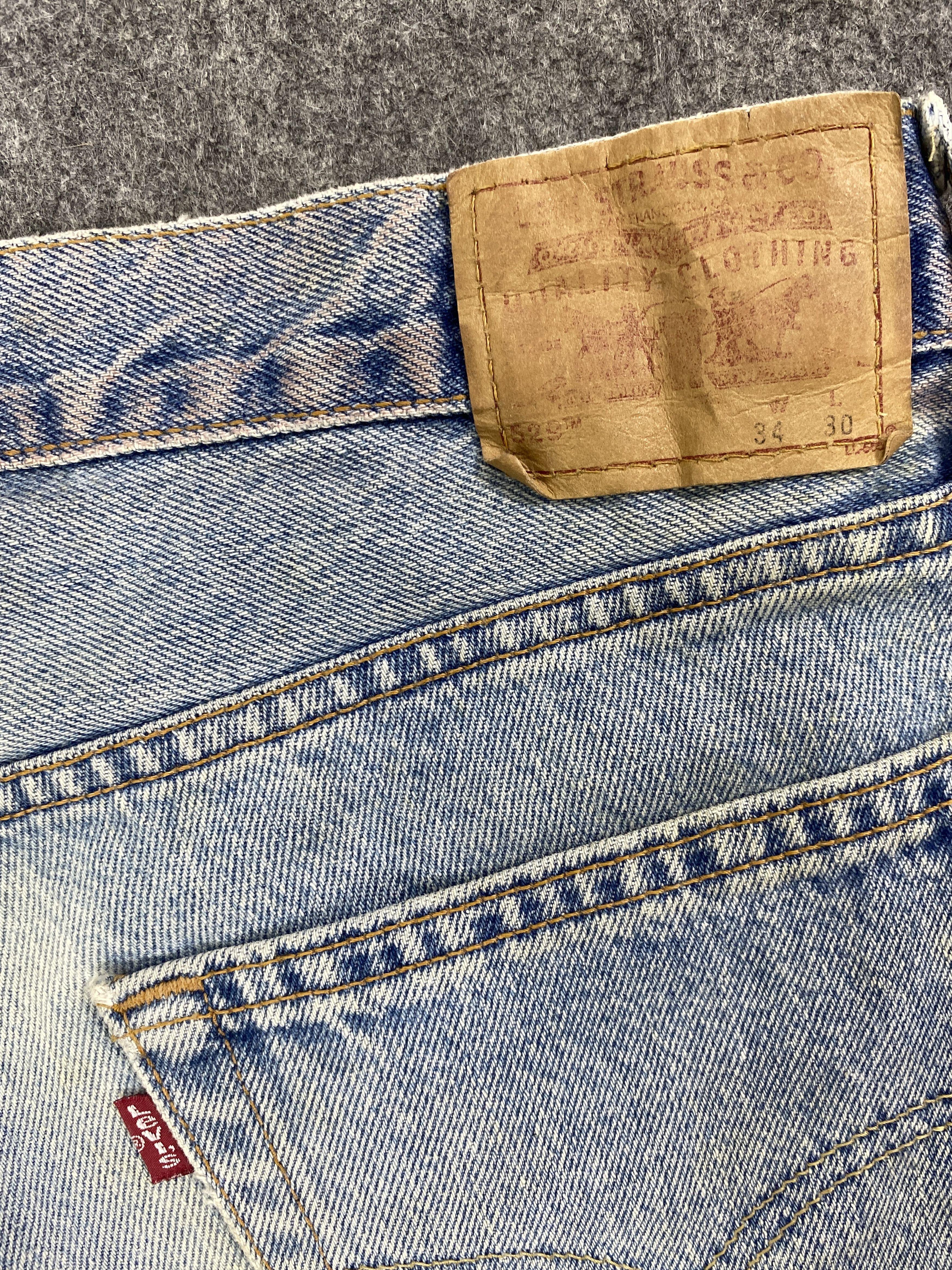 Levi's Light Blue Wash Vintage Low Rise Levi's 529 34x29 -JN1702 Size US 34 / EU 50 - 10 Thumbnail
