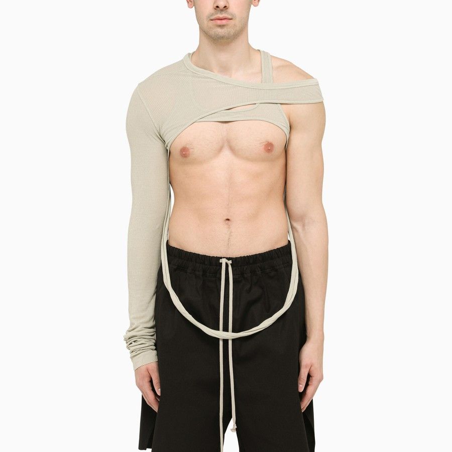 image of Rick Owens O1D2Blof0523 Oversize Tank Top In Grey, Men's (Size Medium)
