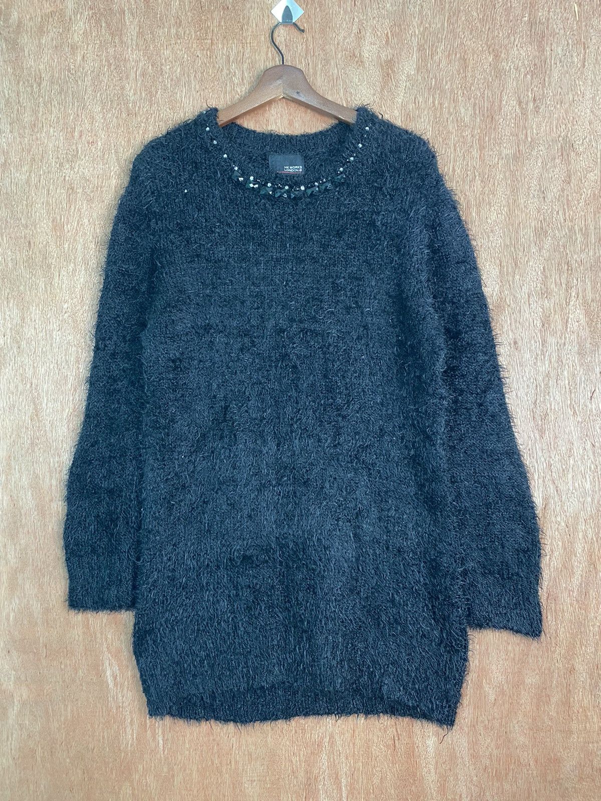 Homespun Knitwear × Japanese Brand DL Hk Works London Shag Shaggy Fur Mohair Knitwear #B638 Size XL / US 12-14 / IT 48-50 - 1 Thumbnail