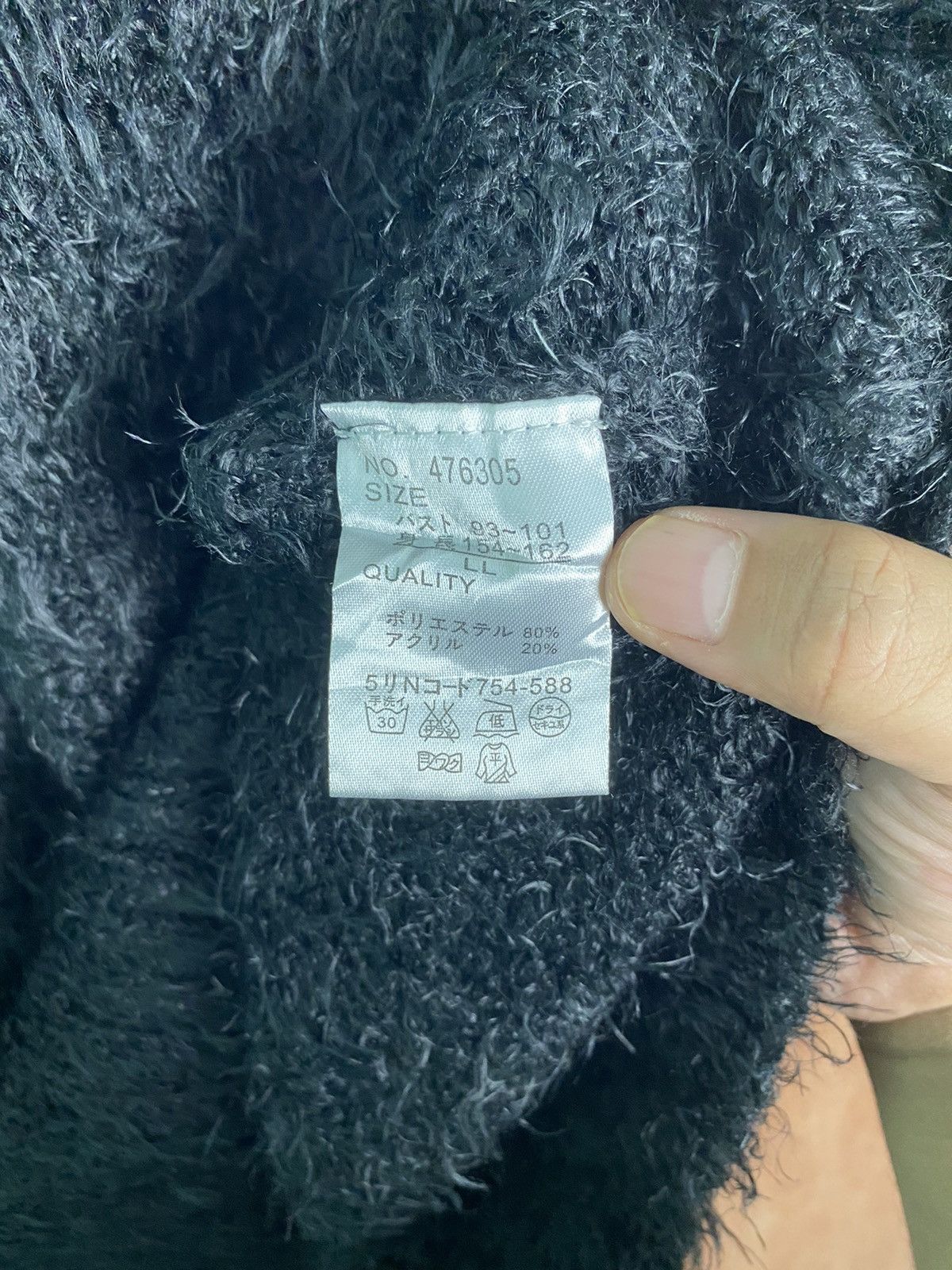 Homespun Knitwear × Japanese Brand DL Hk Works London Shag Shaggy Fur Mohair Knitwear #B638 Size XL / US 12-14 / IT 48-50 - 10 Thumbnail