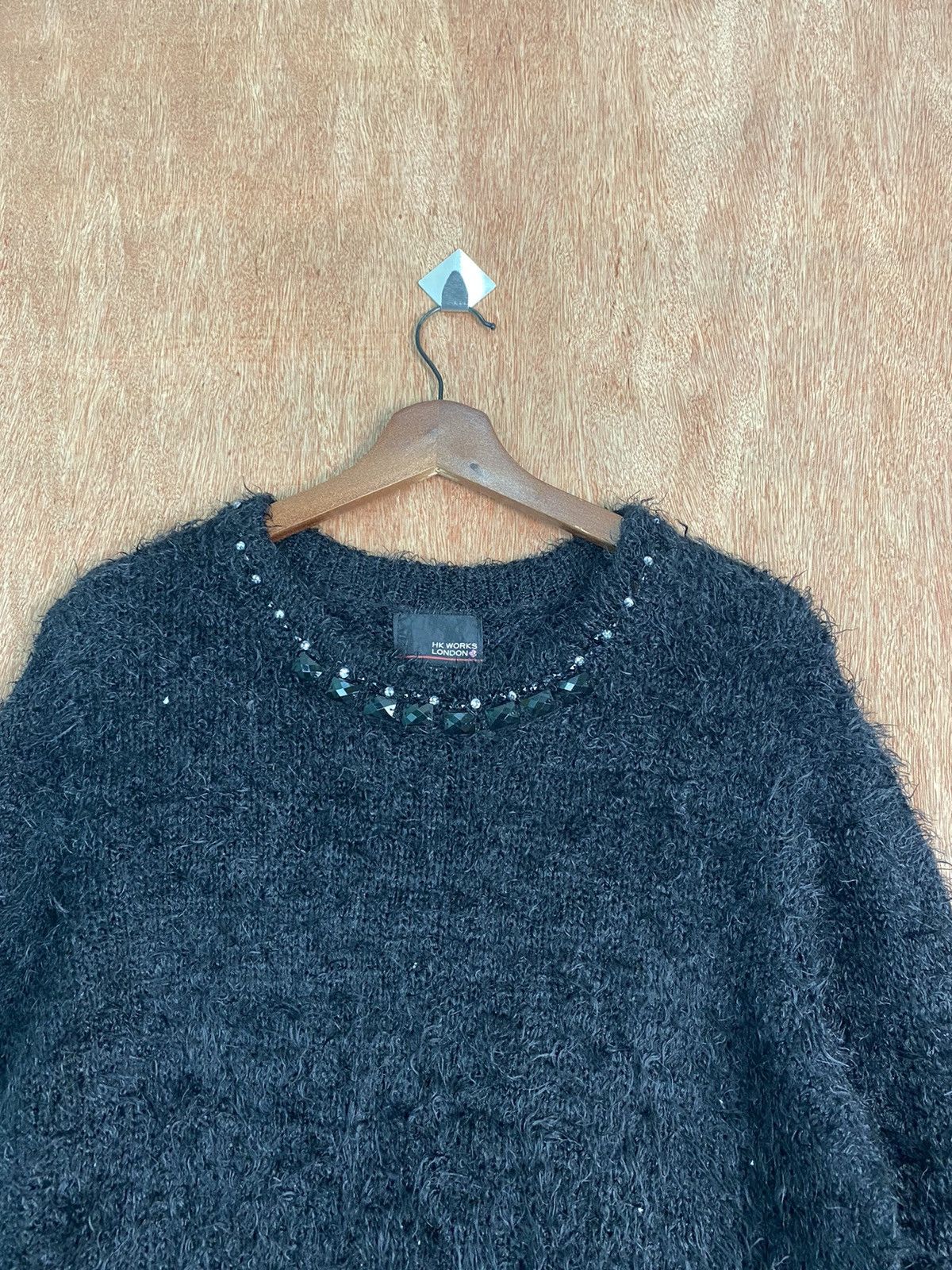 Homespun Knitwear × Japanese Brand DL Hk Works London Shag Shaggy Fur Mohair Knitwear #B638 Size XL / US 12-14 / IT 48-50 - 2 Thumbnail