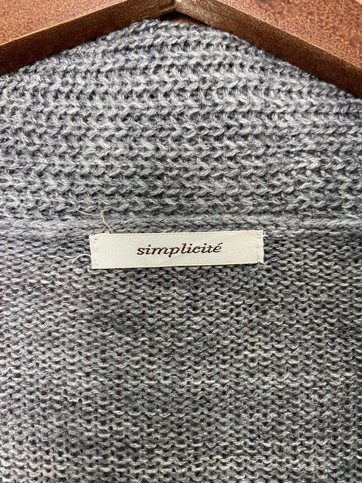Homespun Knitwear × Japanese Brand Simplicite japan Grey Cardigan Knitwear #B574 Size US M / EU 48-50 / 2 - 7 Thumbnail