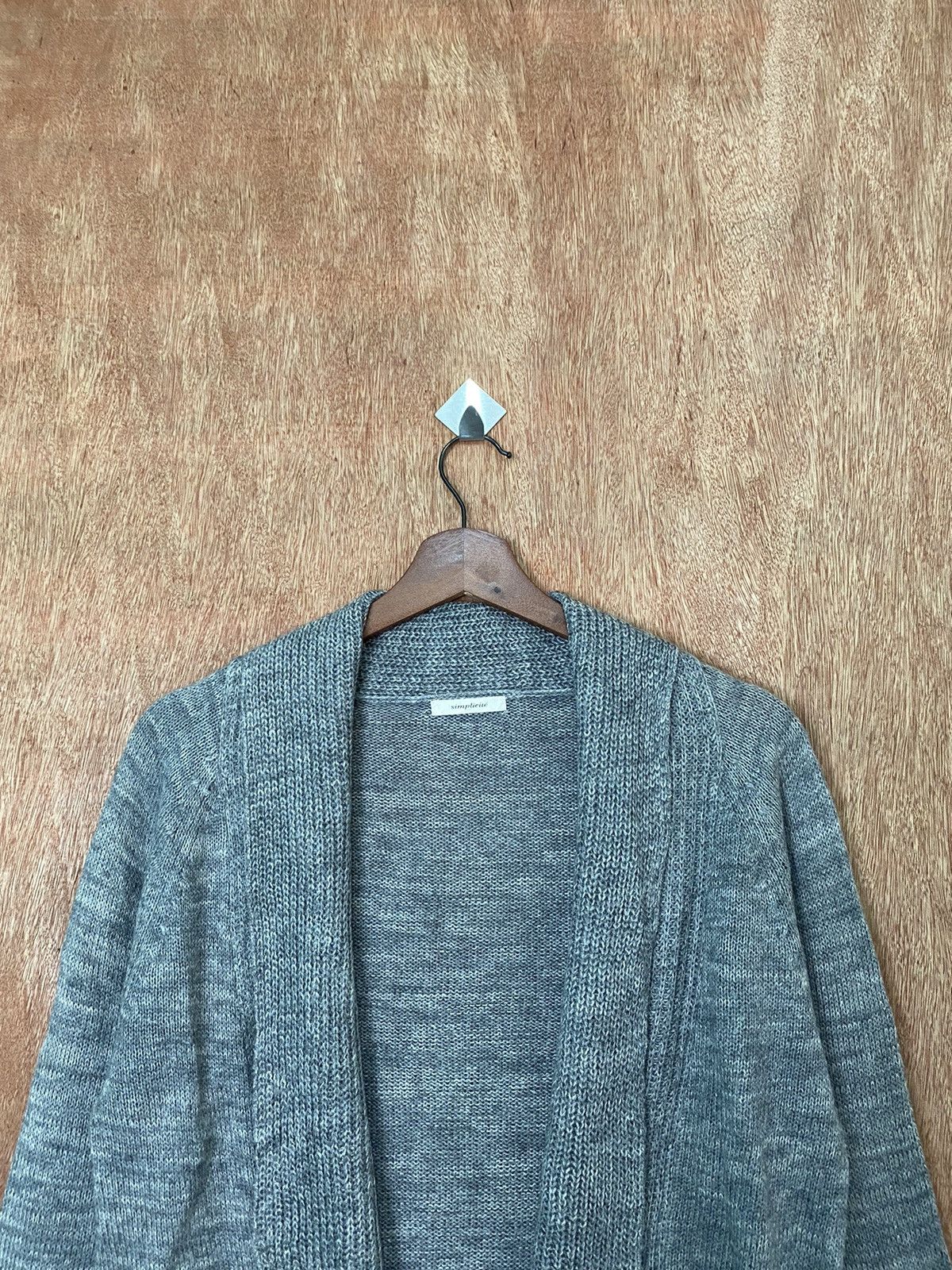 Homespun Knitwear × Japanese Brand Simplicite japan Grey Cardigan Knitwear #B574 Size US M / EU 48-50 / 2 - 2 Thumbnail