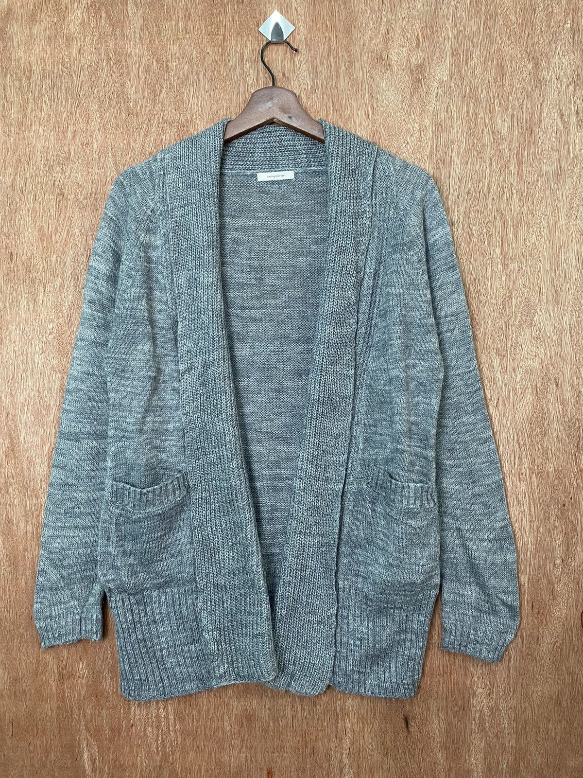 Homespun Knitwear × Japanese Brand Simplicite japan Grey Cardigan Knitwear #B574 Size US M / EU 48-50 / 2 - 1 Thumbnail