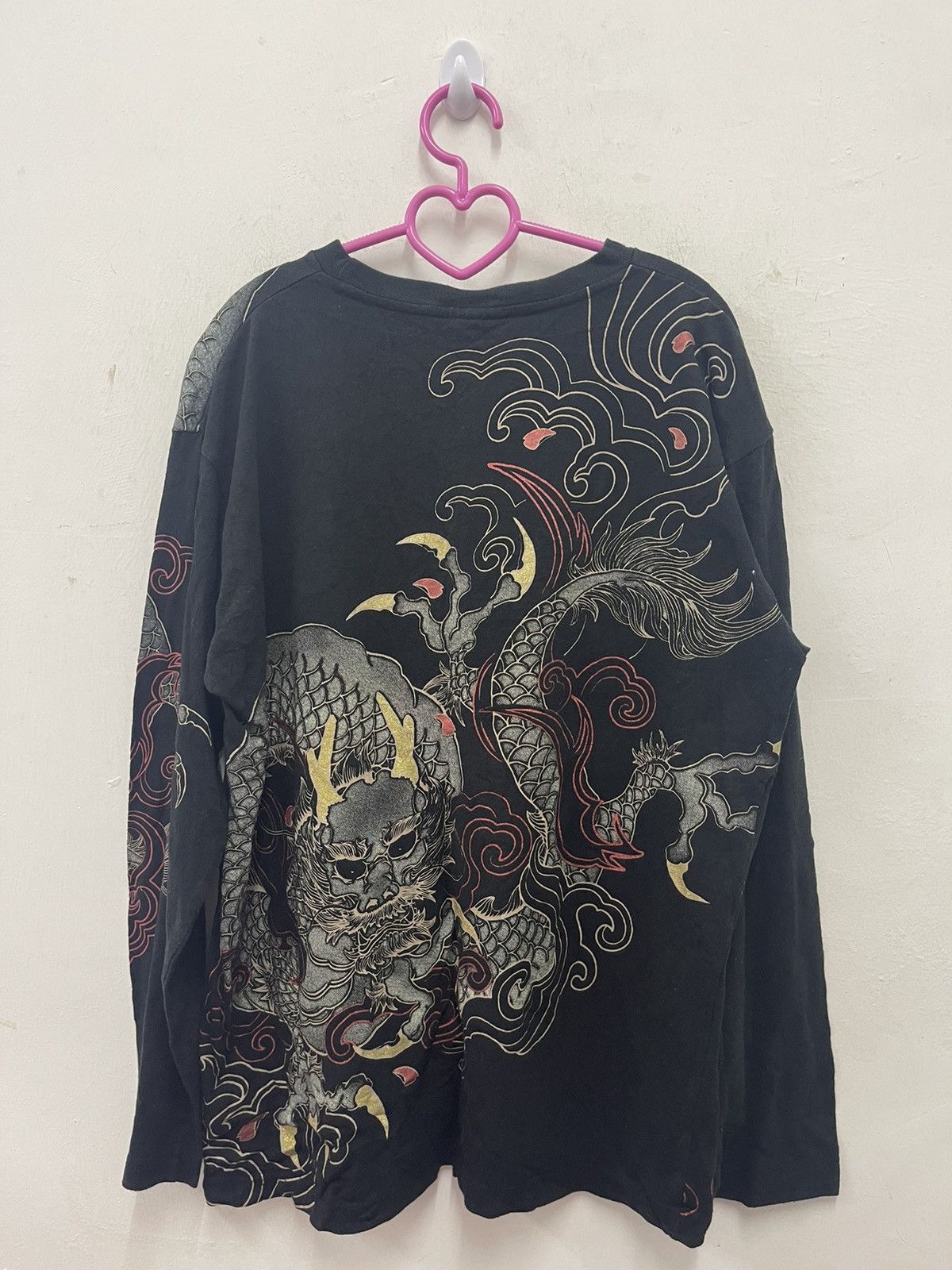 Karakuri Tamashii Vintage STRANGE HEAVEN Sukajan Japan Dragon Full All Over Size US L / EU 52-54 / 3 - 1 Thumbnail